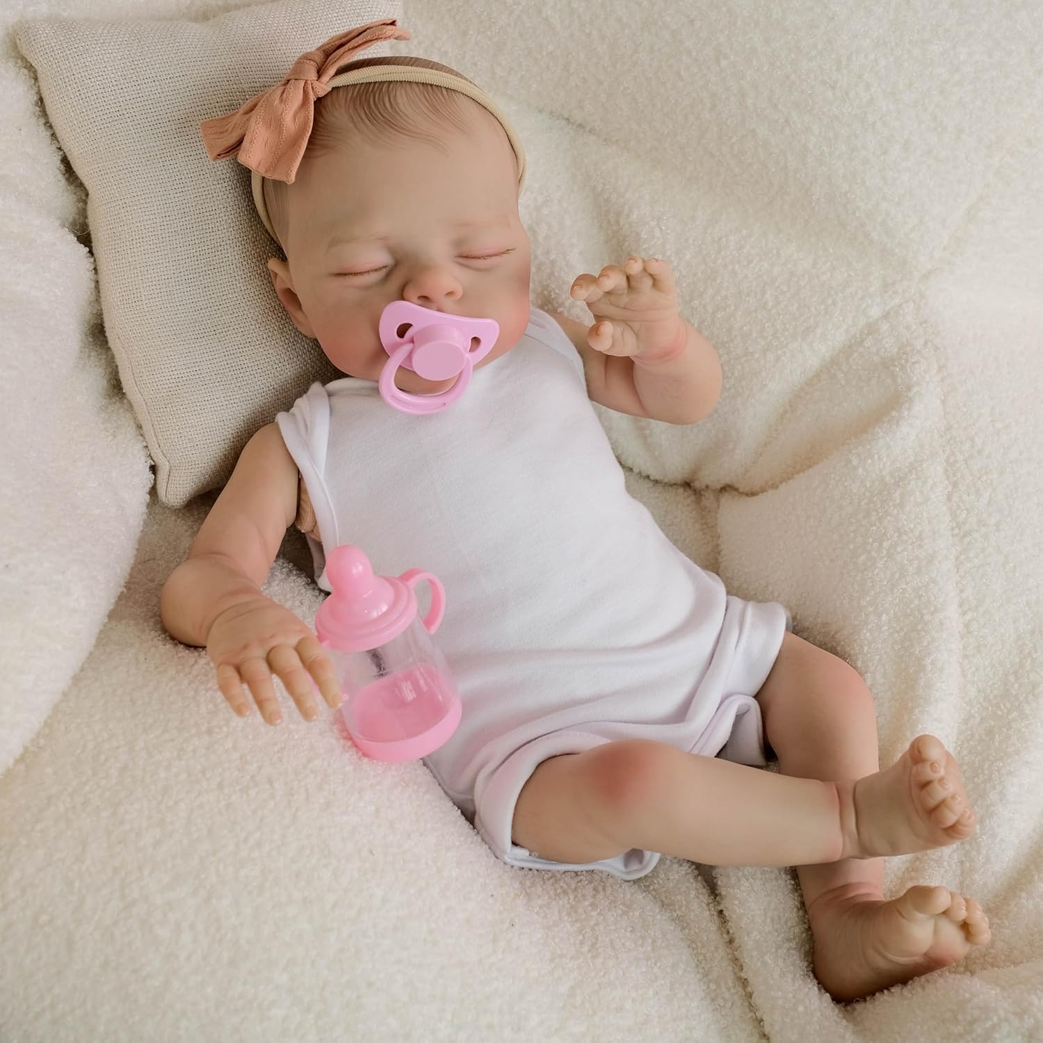RXDOLL Realistic 18 Inch Reborn Baby Doll Girl