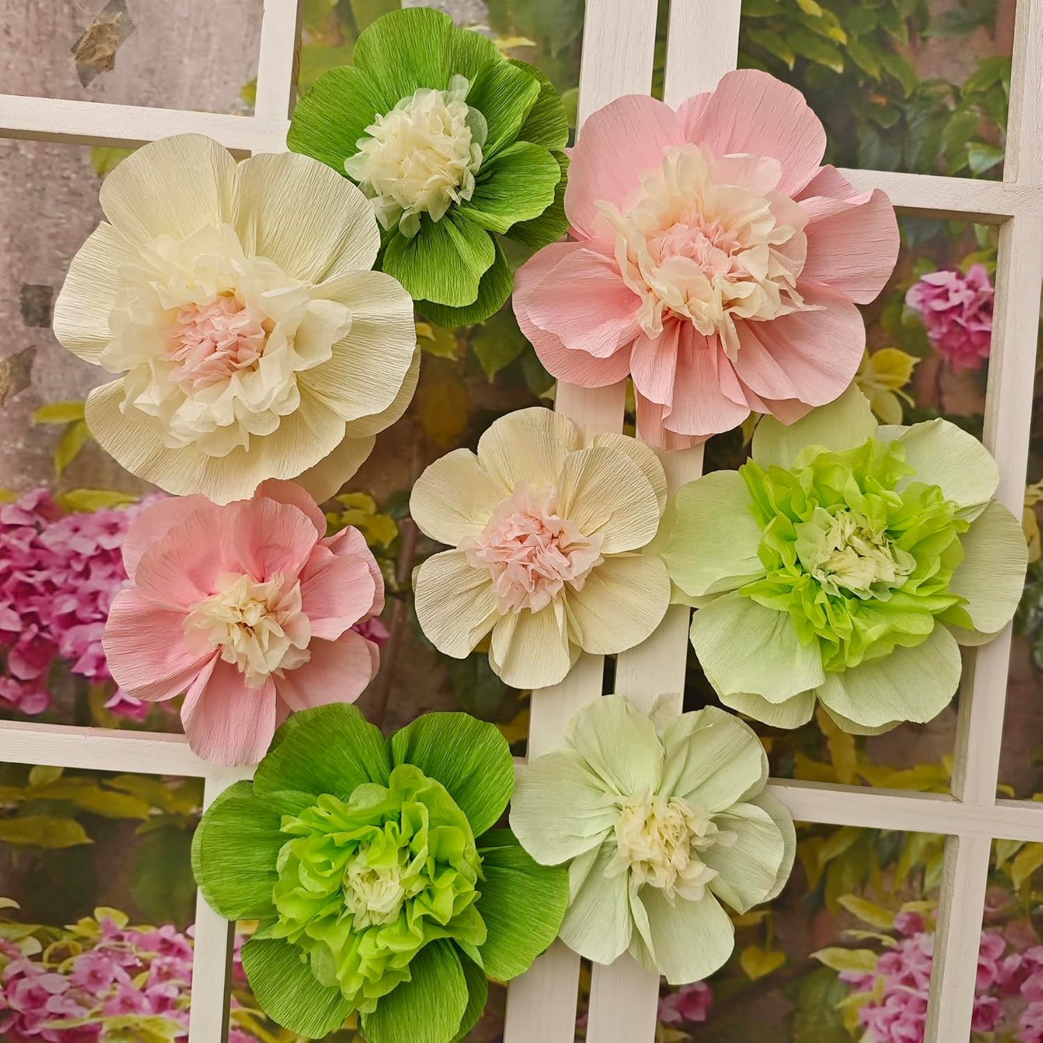 Mybbshower Crepe Paper Flowers for Decor