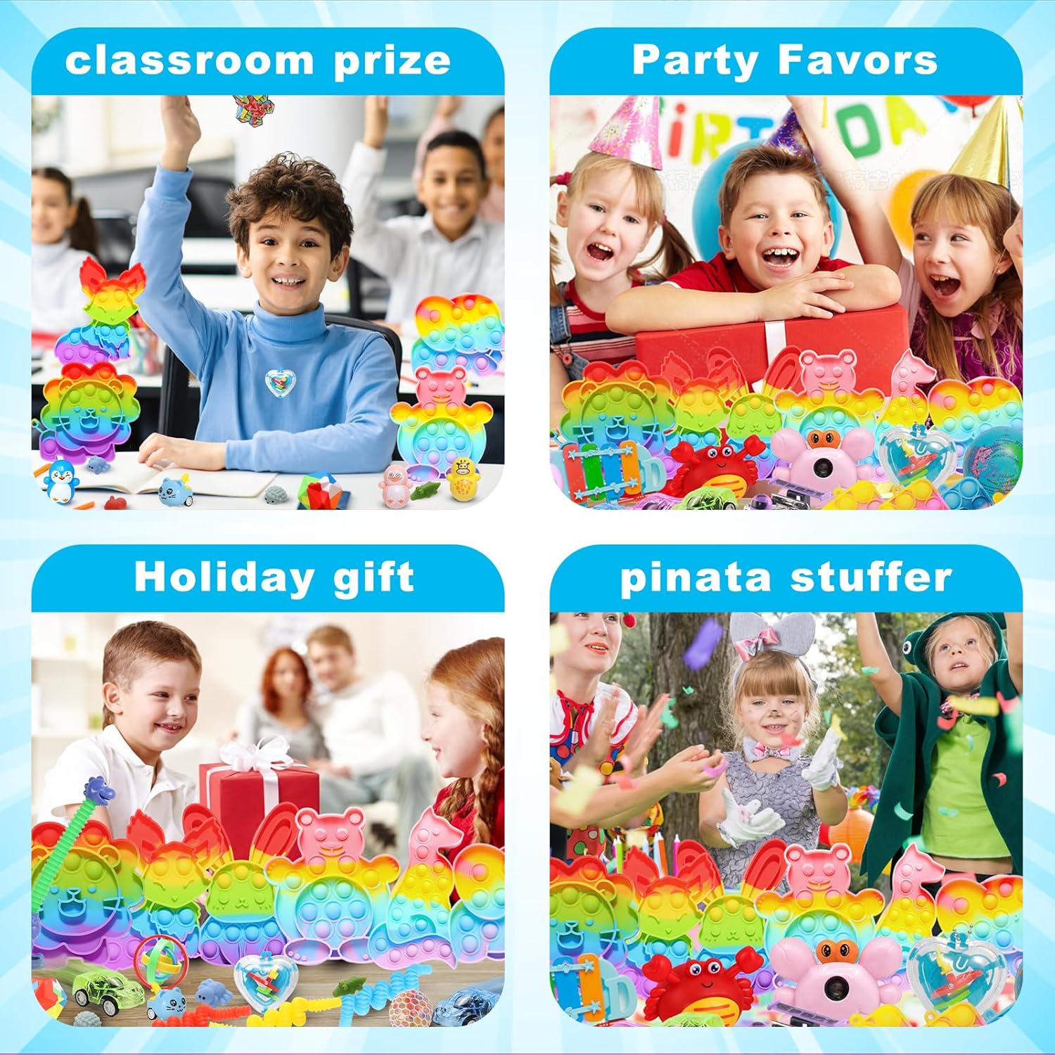 120 Pcs Fidget Toy Pack for Kids and Adults