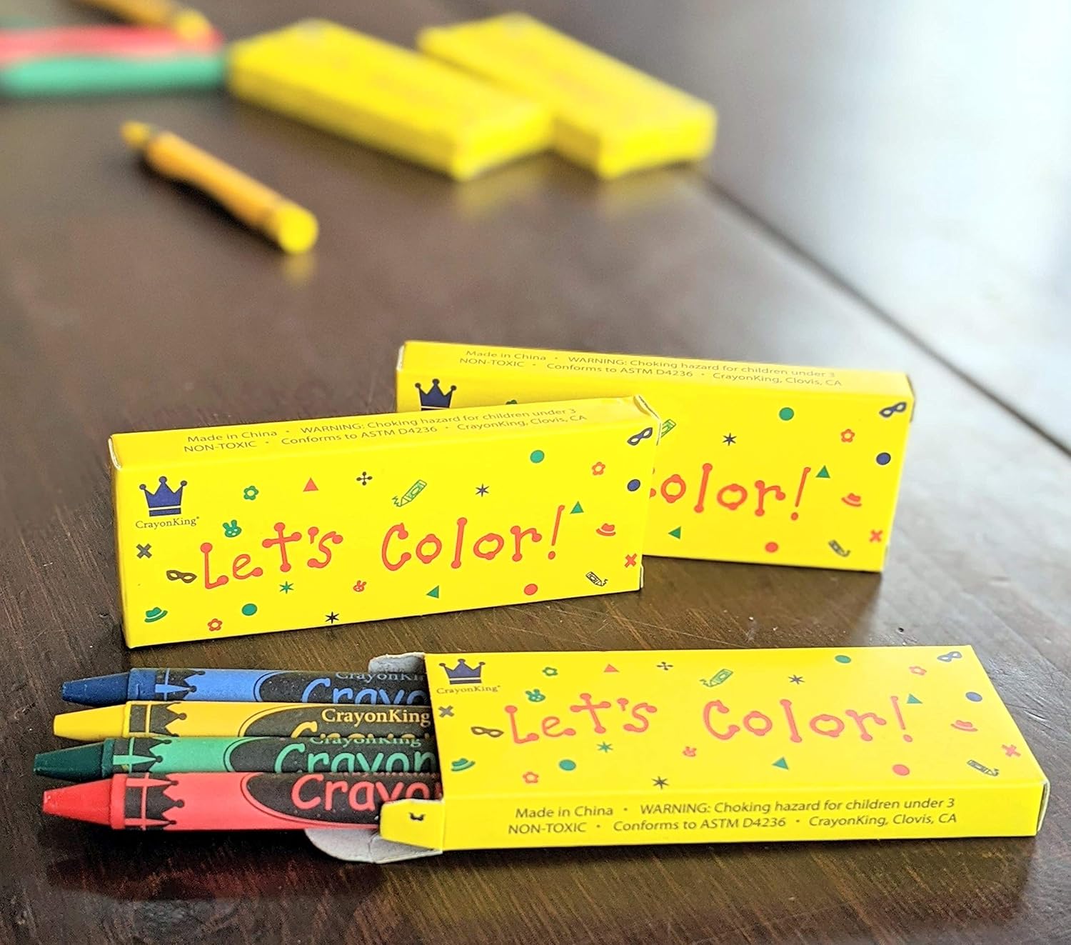 CrayonKing 150 Sets of 4-Packs Crayons Boxed