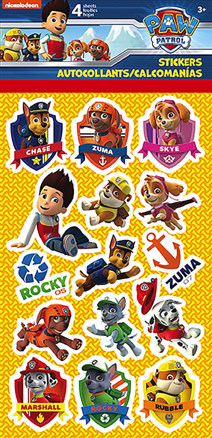 Trends International Paw Patrol Stickers 4 Sheet