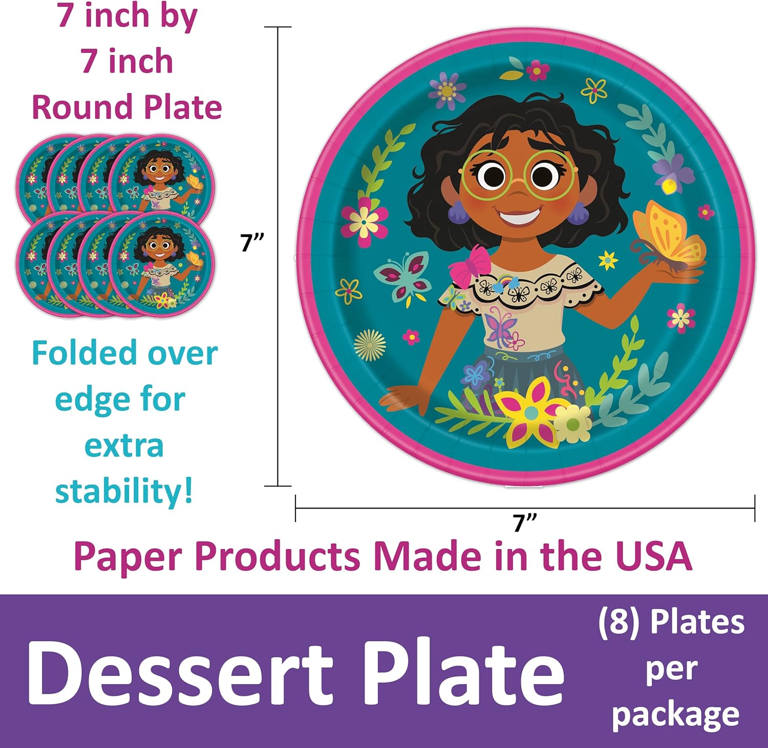 Encanto Themed Birthday Party Supplies for 16 Kids