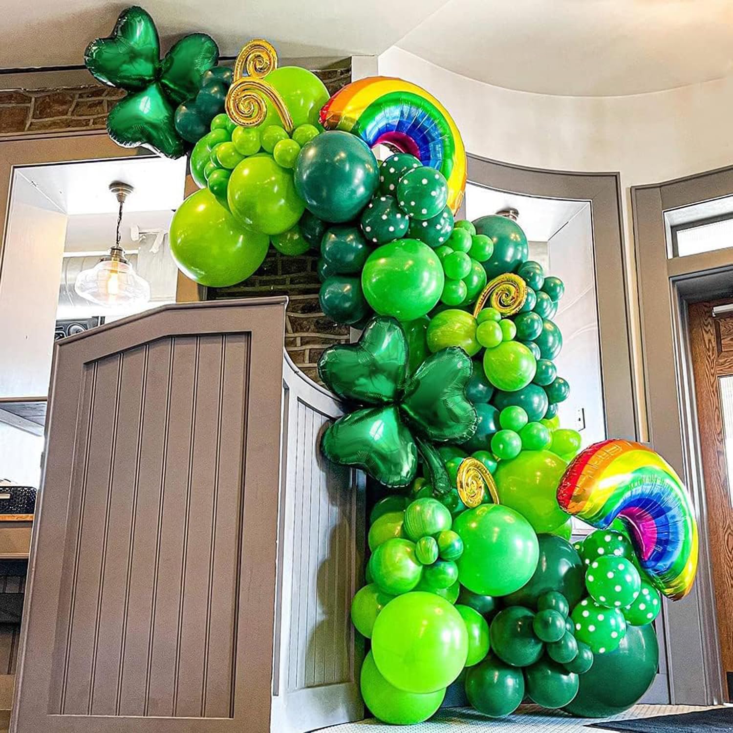 Zesliwy 100pc 12 Inch Green Latex Balloons Set