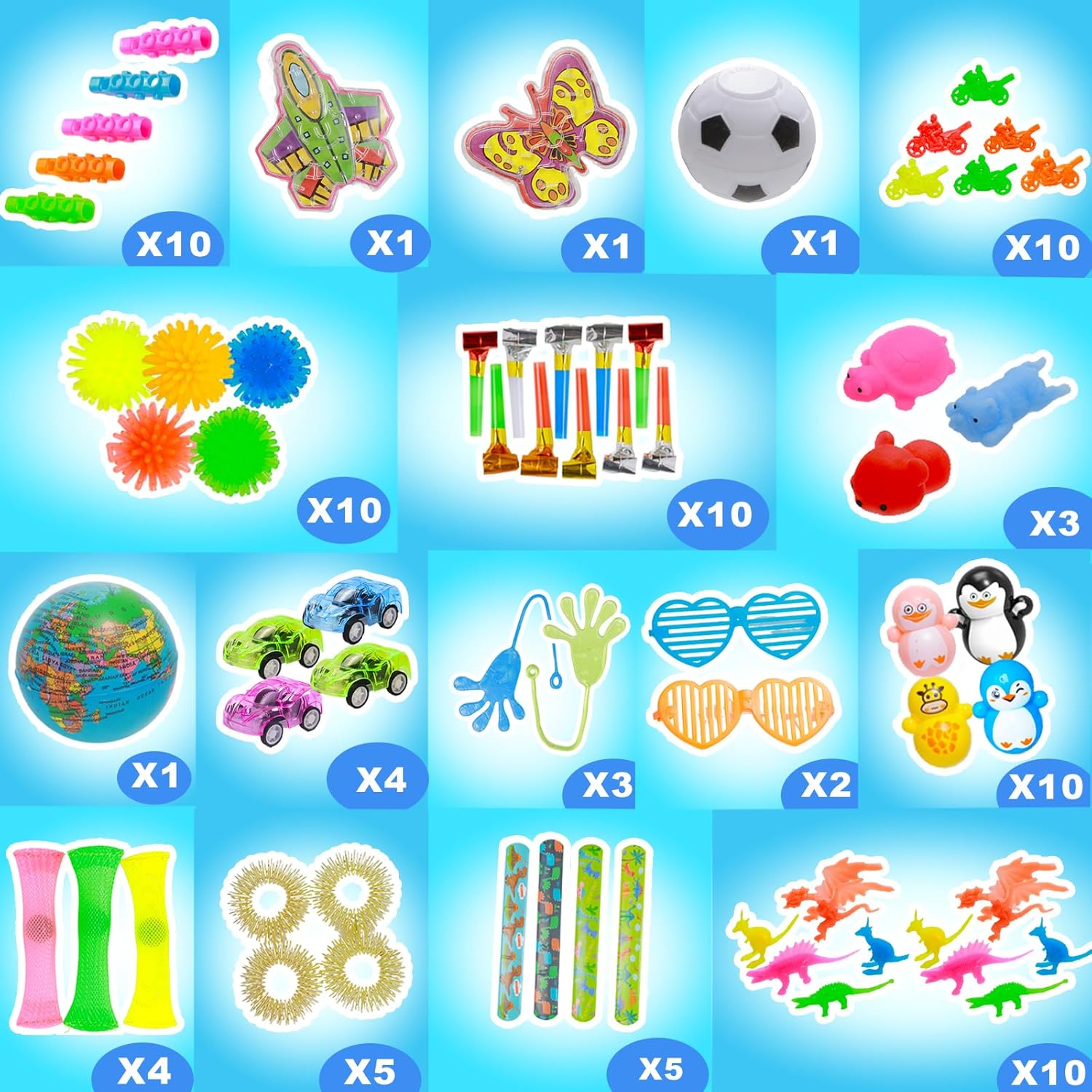 140 Pcs Kids Party Favors Fidget Toy Pack