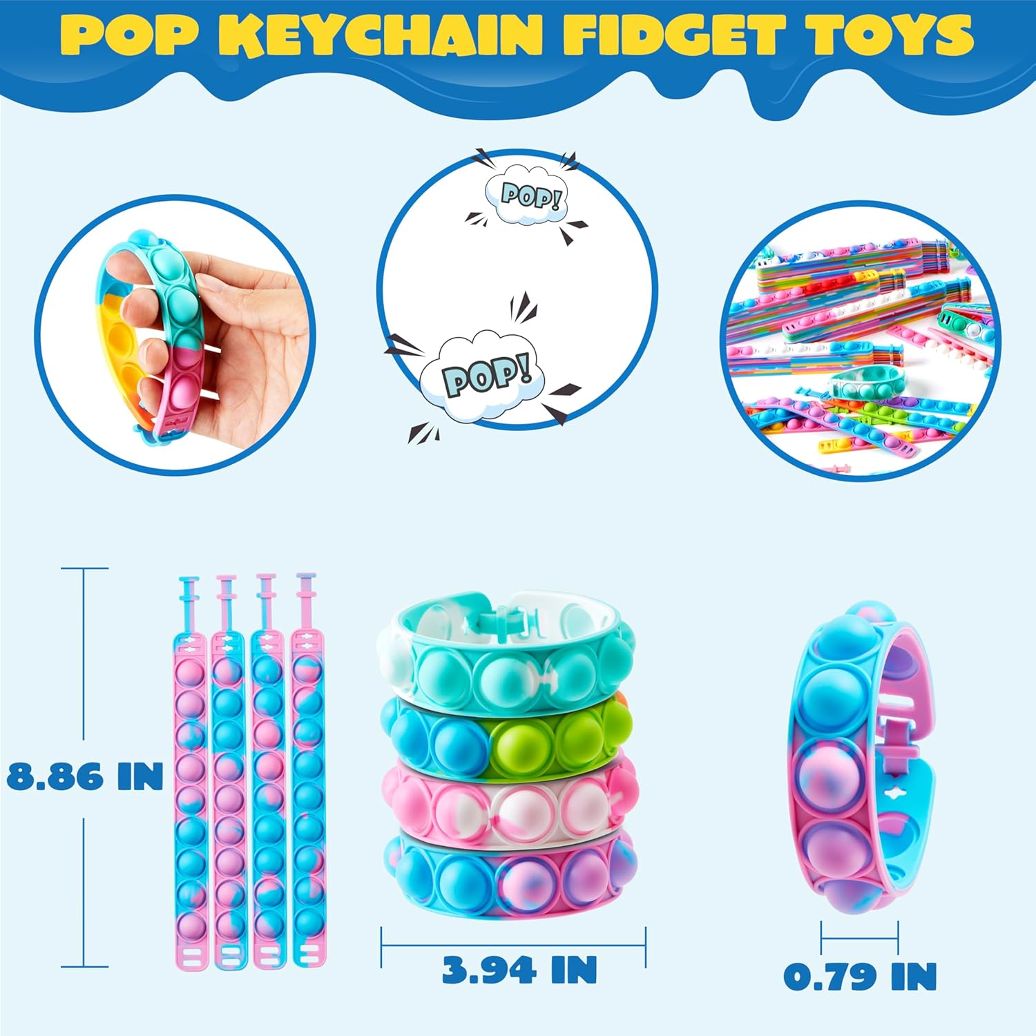 JOYIN Pop Fidget Toys 25 Pack for Kids and Adults