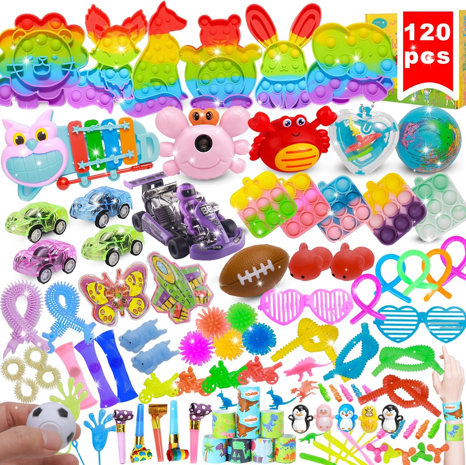 120 Pcs Fidget Toy Pack for Kids and Adults
