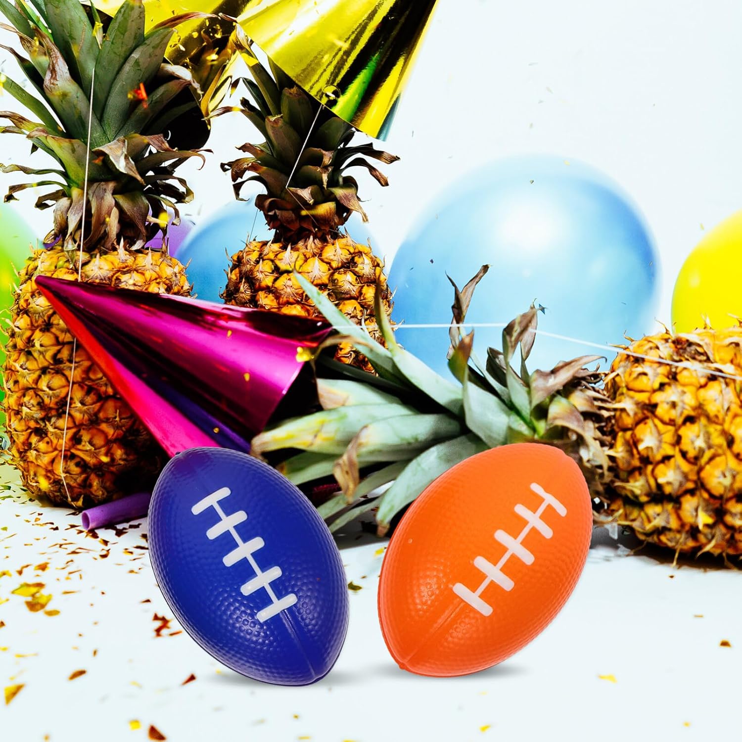 Didiseaon 6pcs Mini Rugby Football Stress Balls
