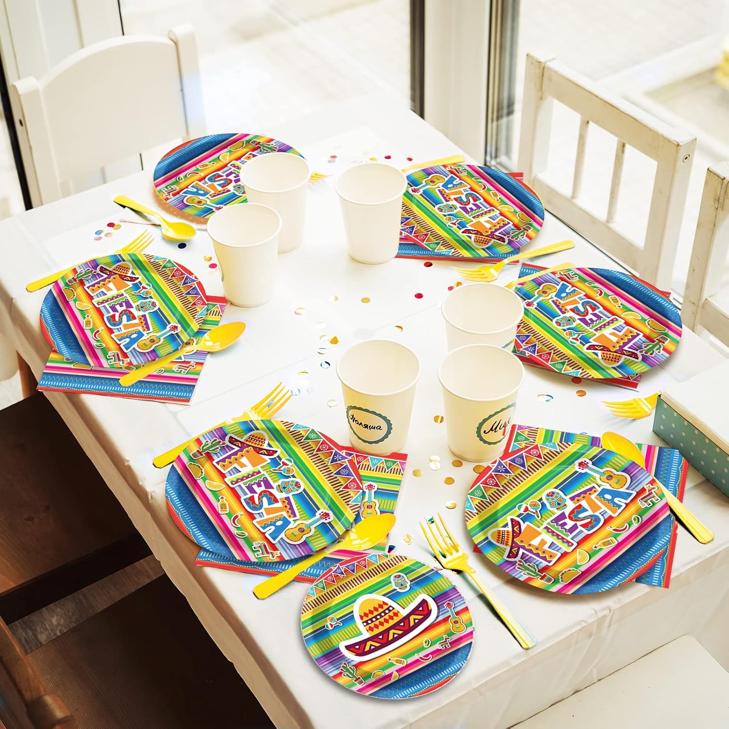 96 Piece Fiesta Party Decorations Mexican Themed Set