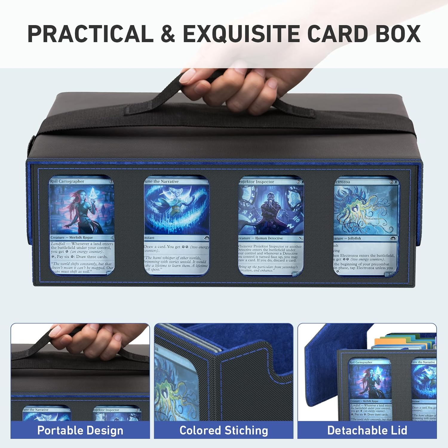 4-Row Card Storage Box for 3200 Magic Cards