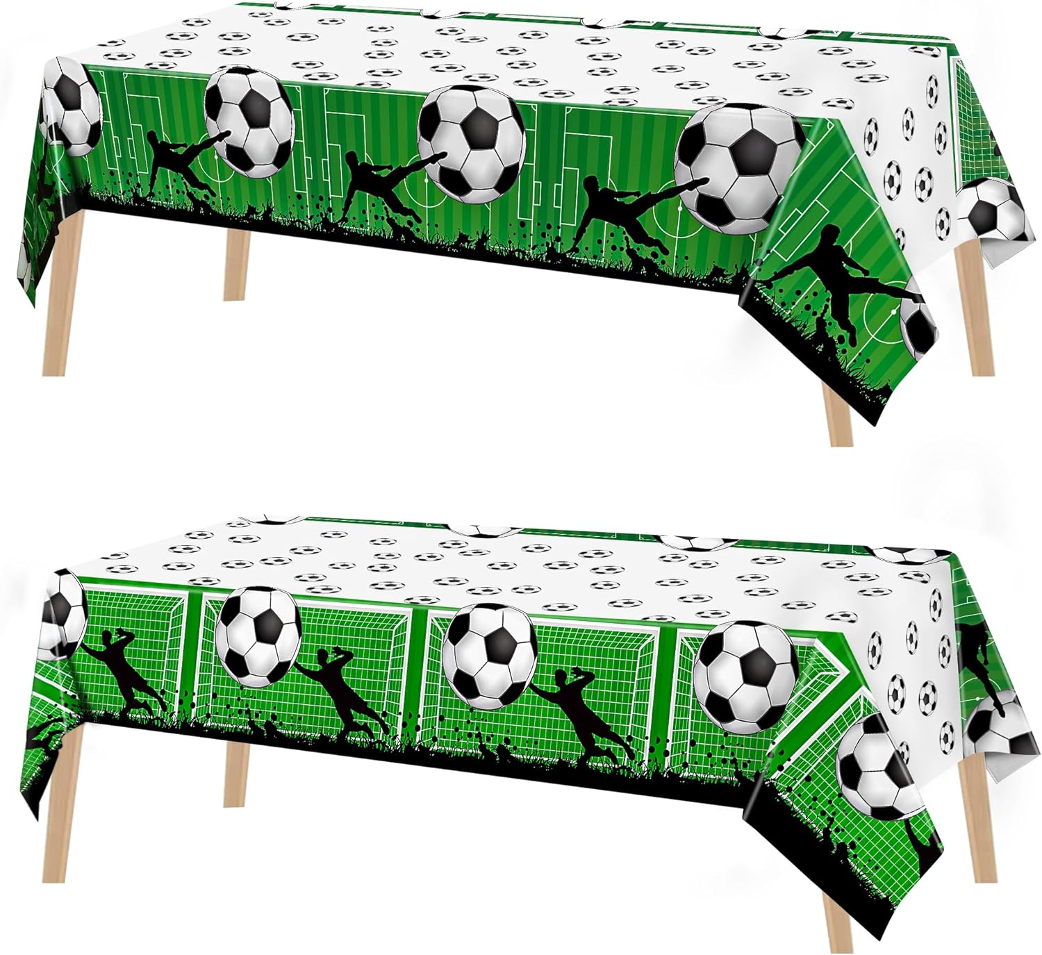 Kochorie 2 Piece Soccer Themed Tablecloth