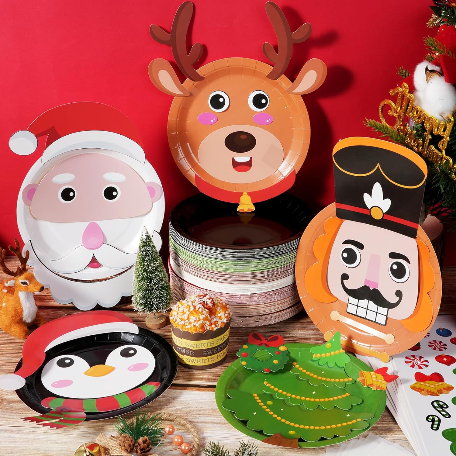 24 Pack Christmas Art Craft Kit for Kids Ages 4-8