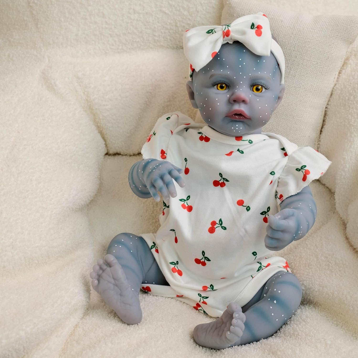 RXDOLL Realistic 19-Inch Baby Doll with Feeding Toys