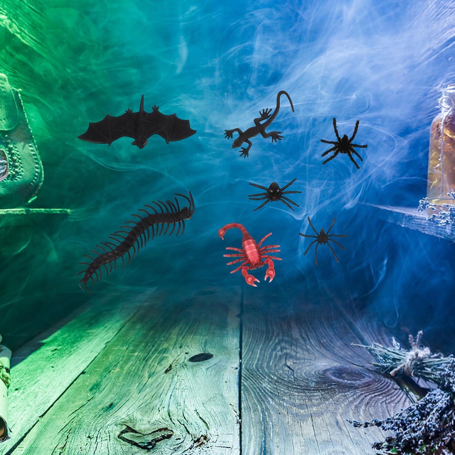 Totority Hyper-Realistic Bugs 44PCS Scary Prop Set