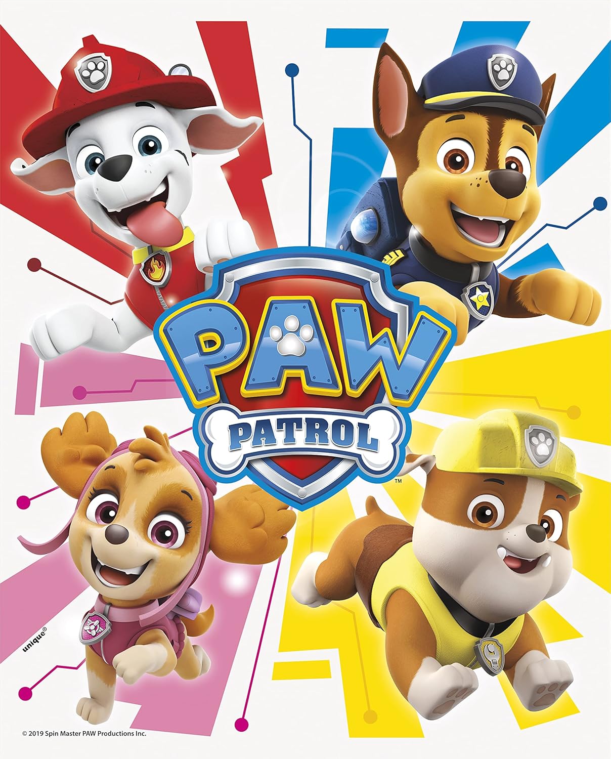 Unique Paw Patrol Party Favors - 16 Goodie Bags and 16 Blowouts