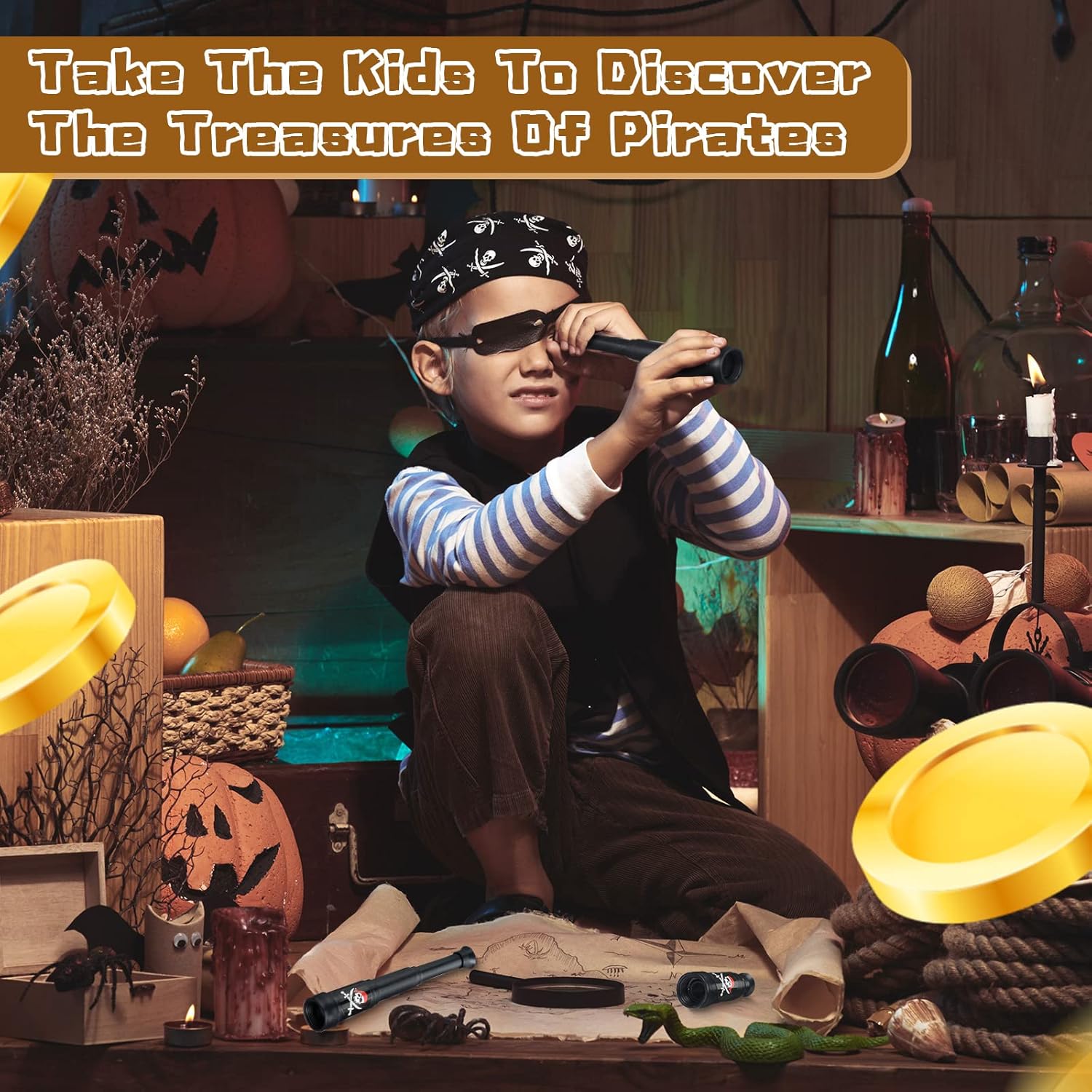 50 Pcs Pirate Telescope for Party Favors