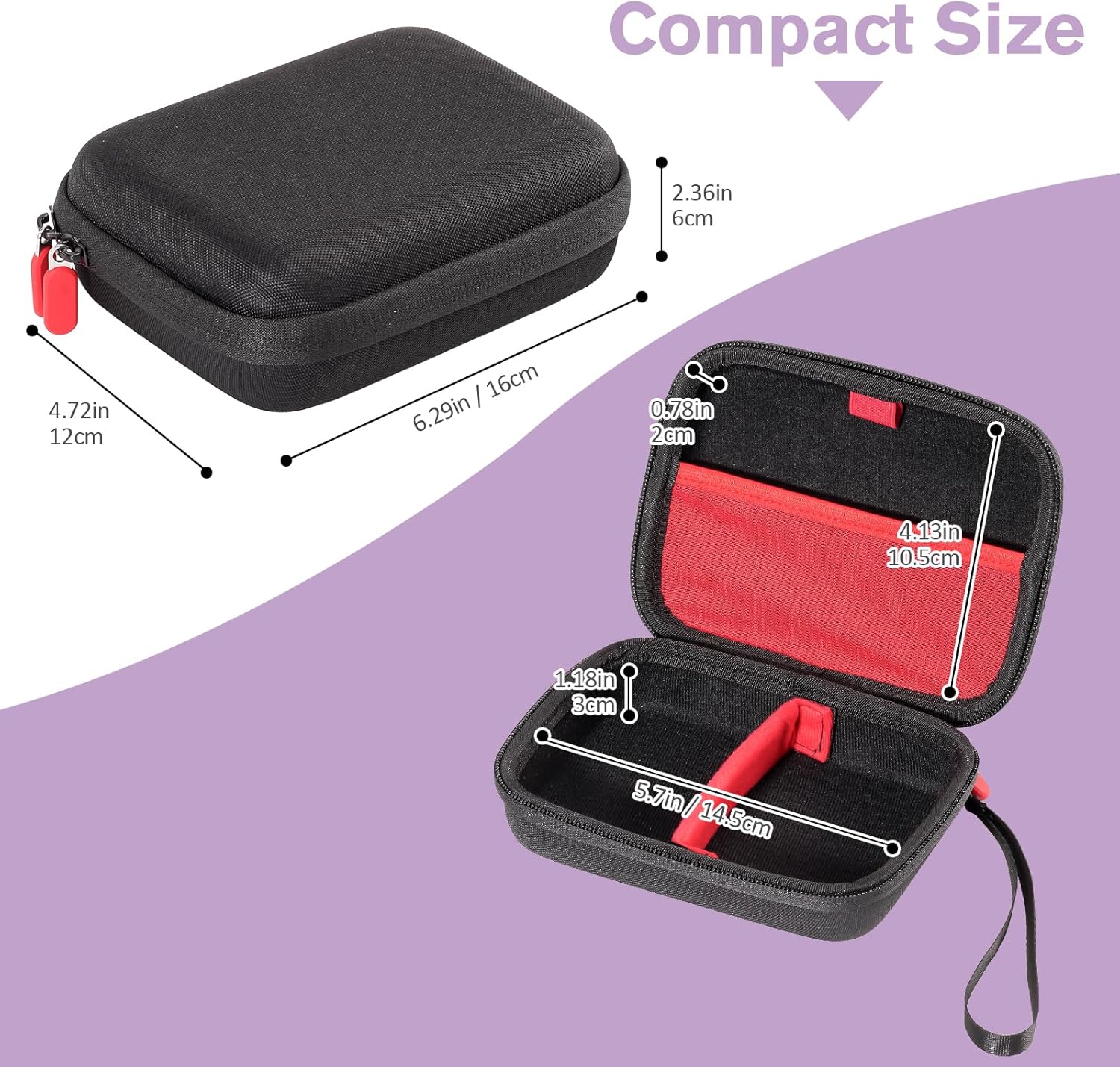 ProCase Hard Card Game Carrying Case - Black