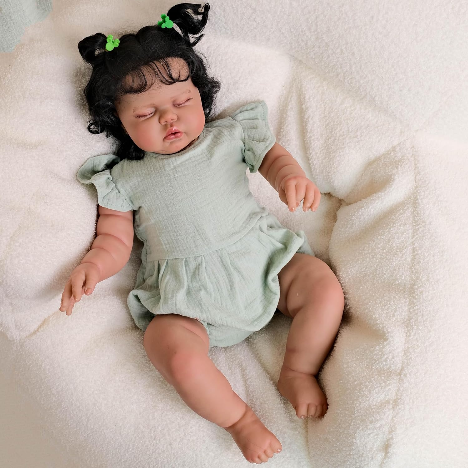 Real Life Reborn Baby Doll 24 Inch Black Girl