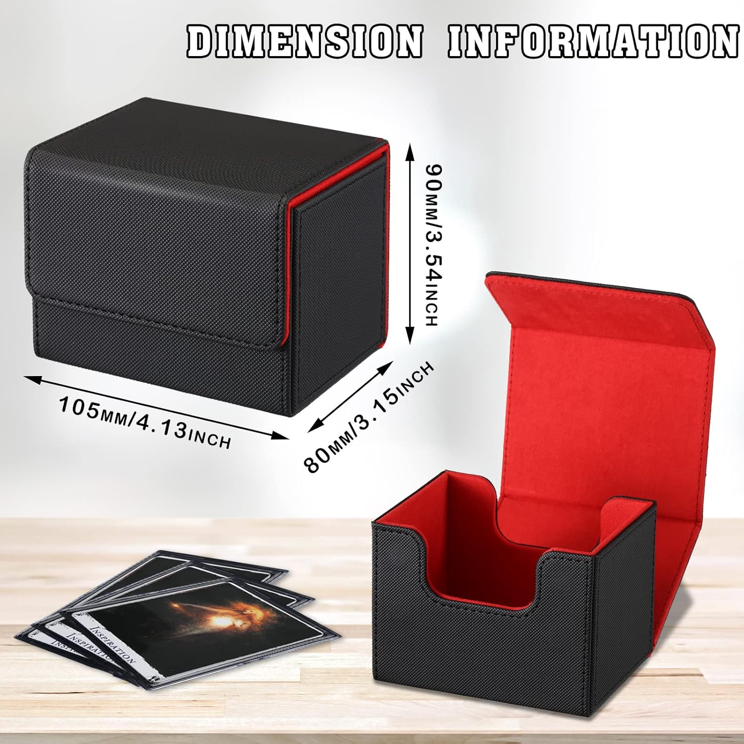 Yookeer 4 Piece Card Deck Storage Box Set
