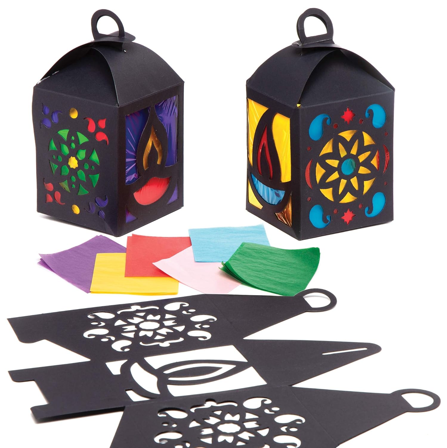 Baker Ross AT105 Diwali Lantern Kits Pack of 4