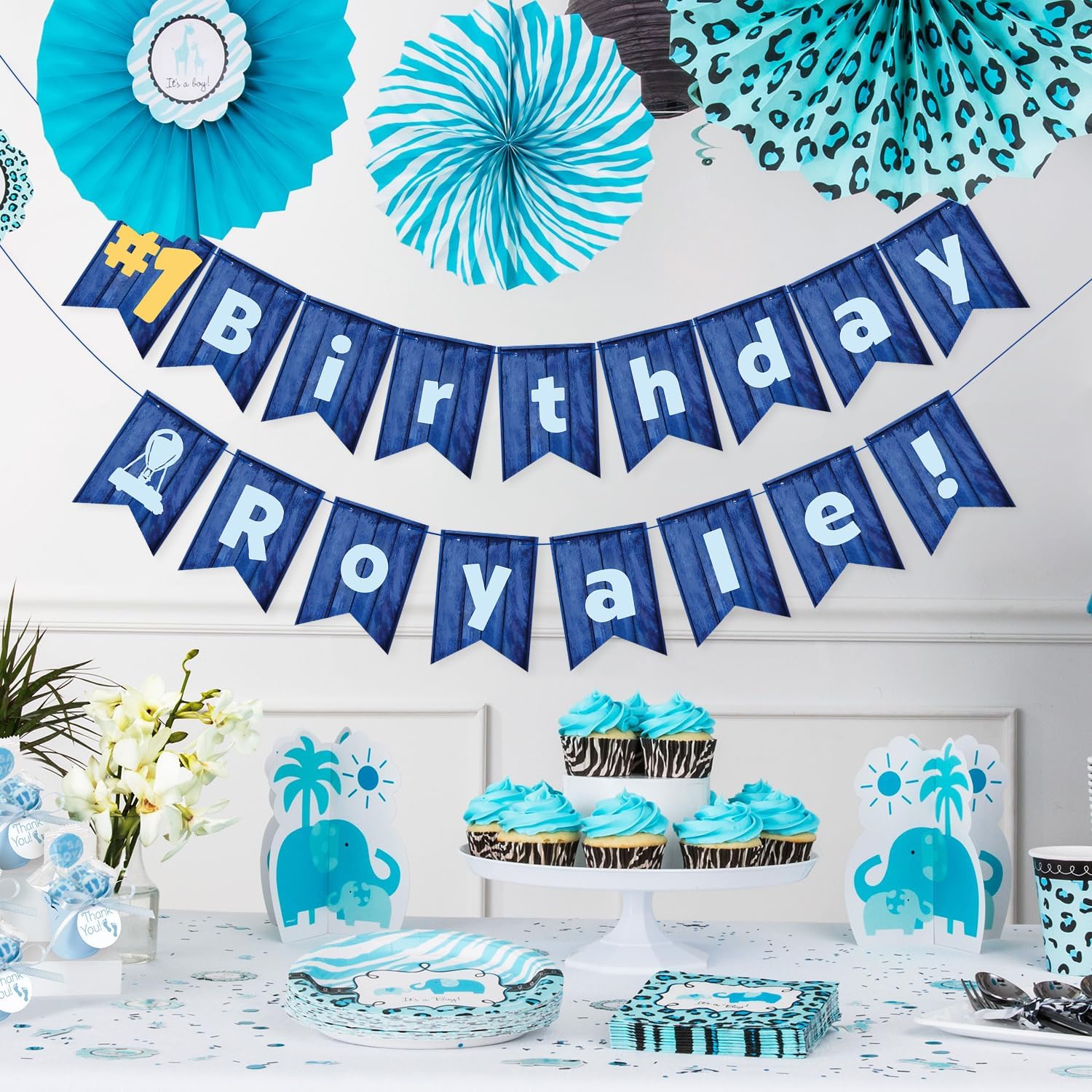 Video Game Theme Birthday Banner Victory Royale