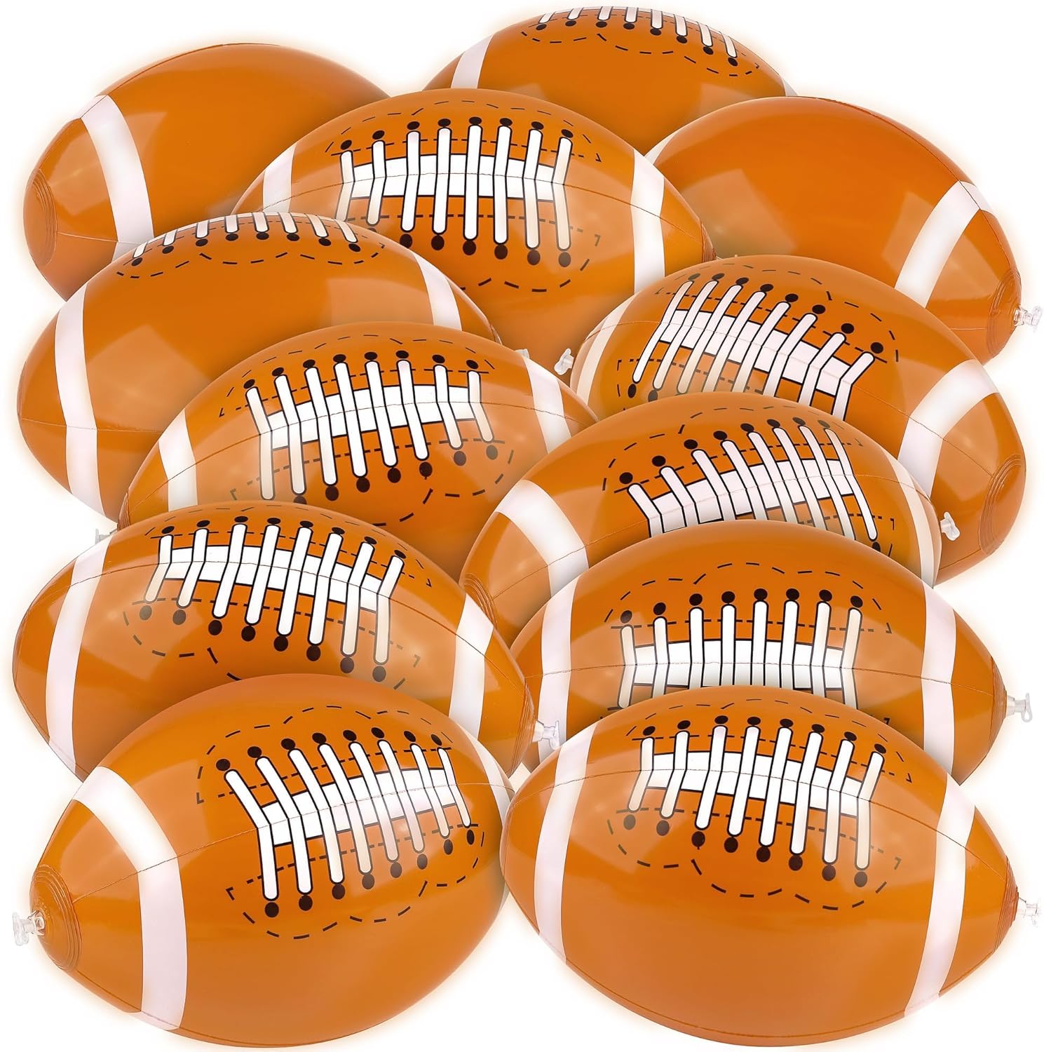 Durony 12 Inflatable Football Beach Balls