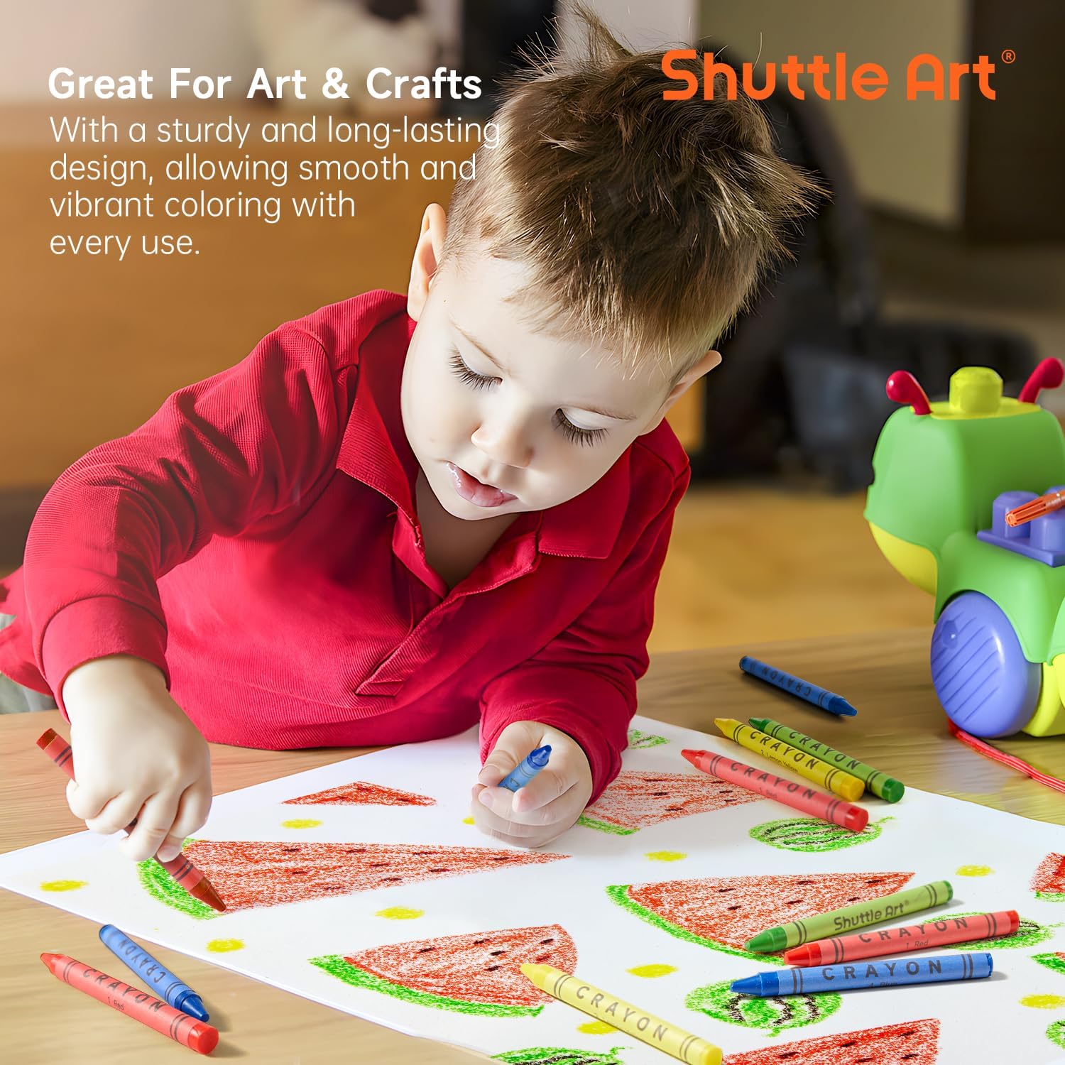 Shuttle Art Crayons 800 Piece Bulk Set