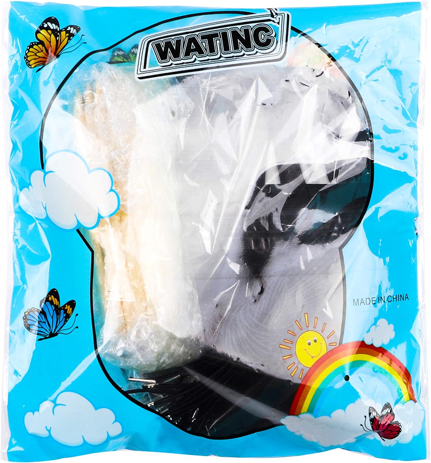 WATINC 32Pcs Scratch Paper Animal Masks DIY Craft Kit