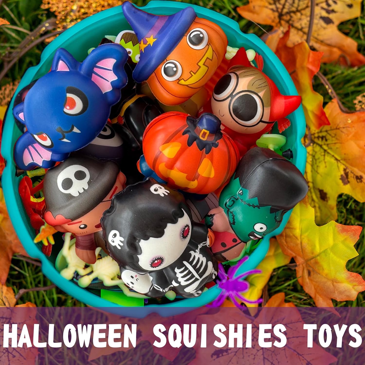 12 Pack Halloween Squishies Toys for Stress Relief