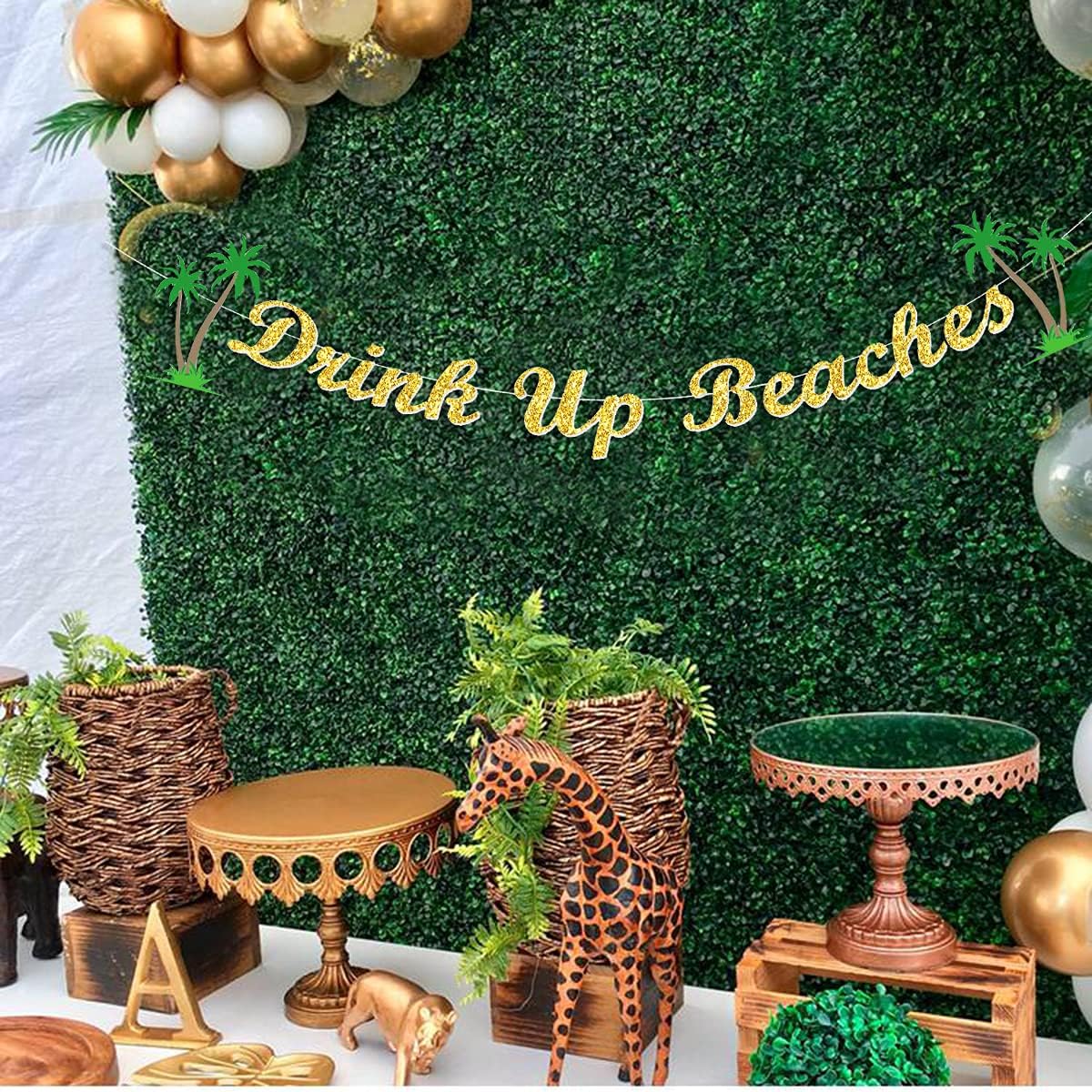 Drink Up Beaches Bachelorette Party Banner