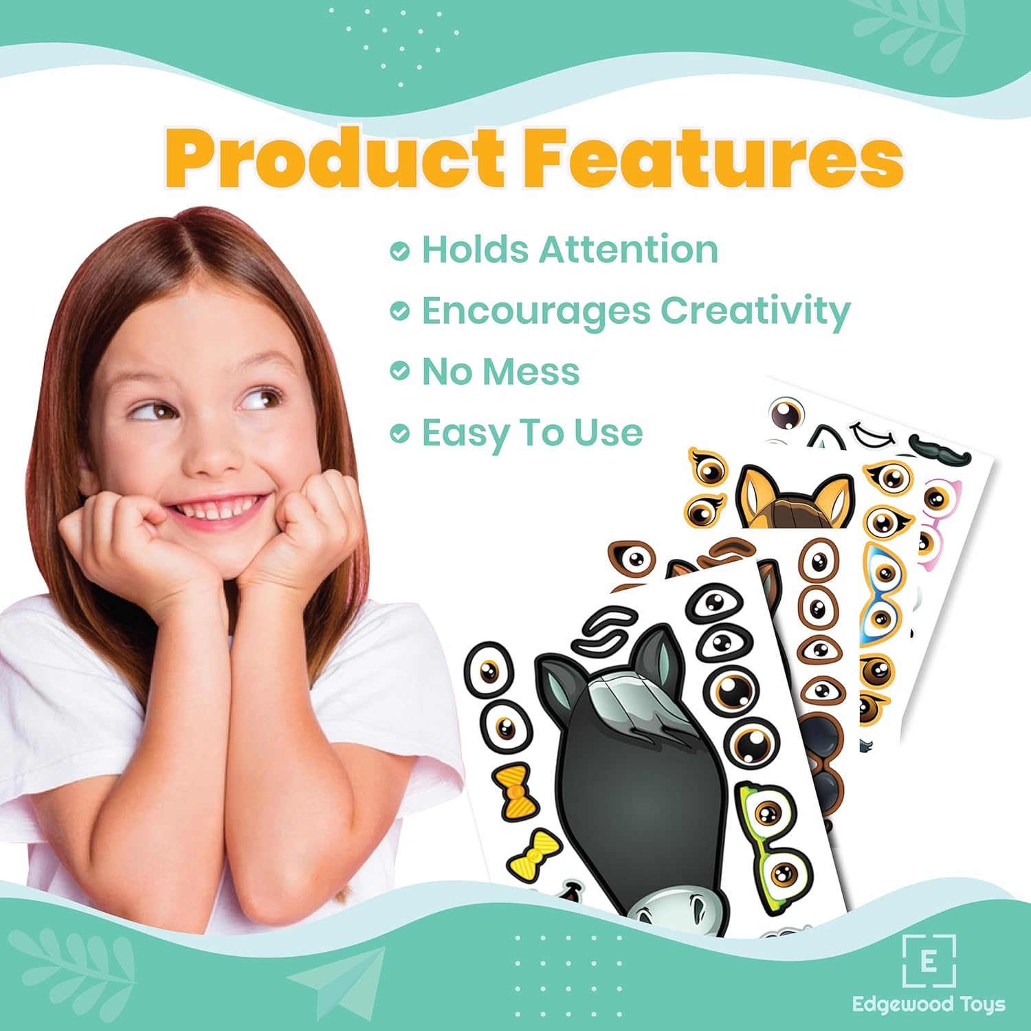 24 Make A Horse Sticker Sheets Fun Craft Activity for Kids