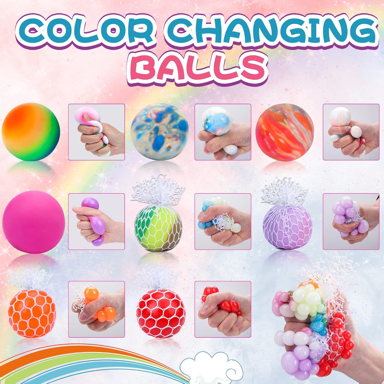 36 Pack Stress Balls Set for Adults and Kids