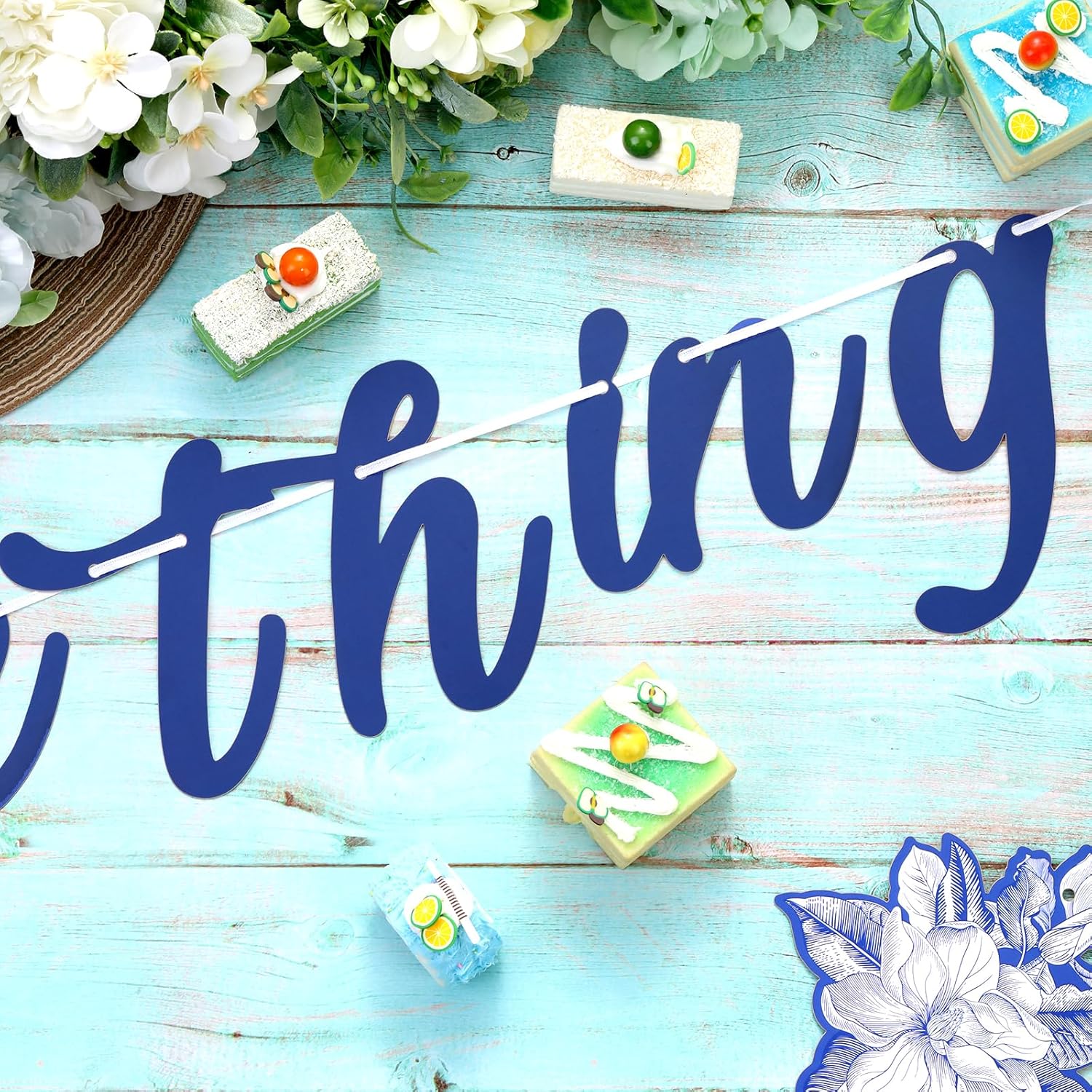 Something Blue Before I Do Banner for Bridal Shower