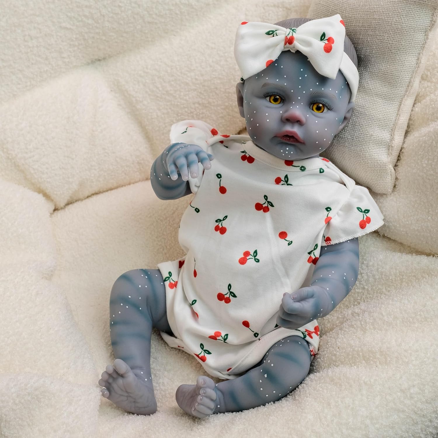 RXDOLL Realistic 19-Inch Baby Doll with Feeding Toys