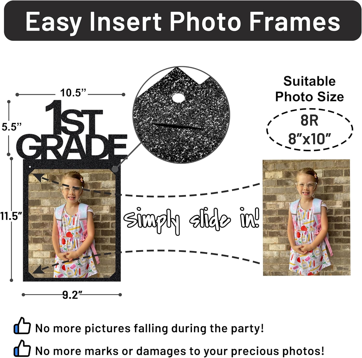 PartyHooman Graduation Photo Banner for 2025 K-12 Decorations