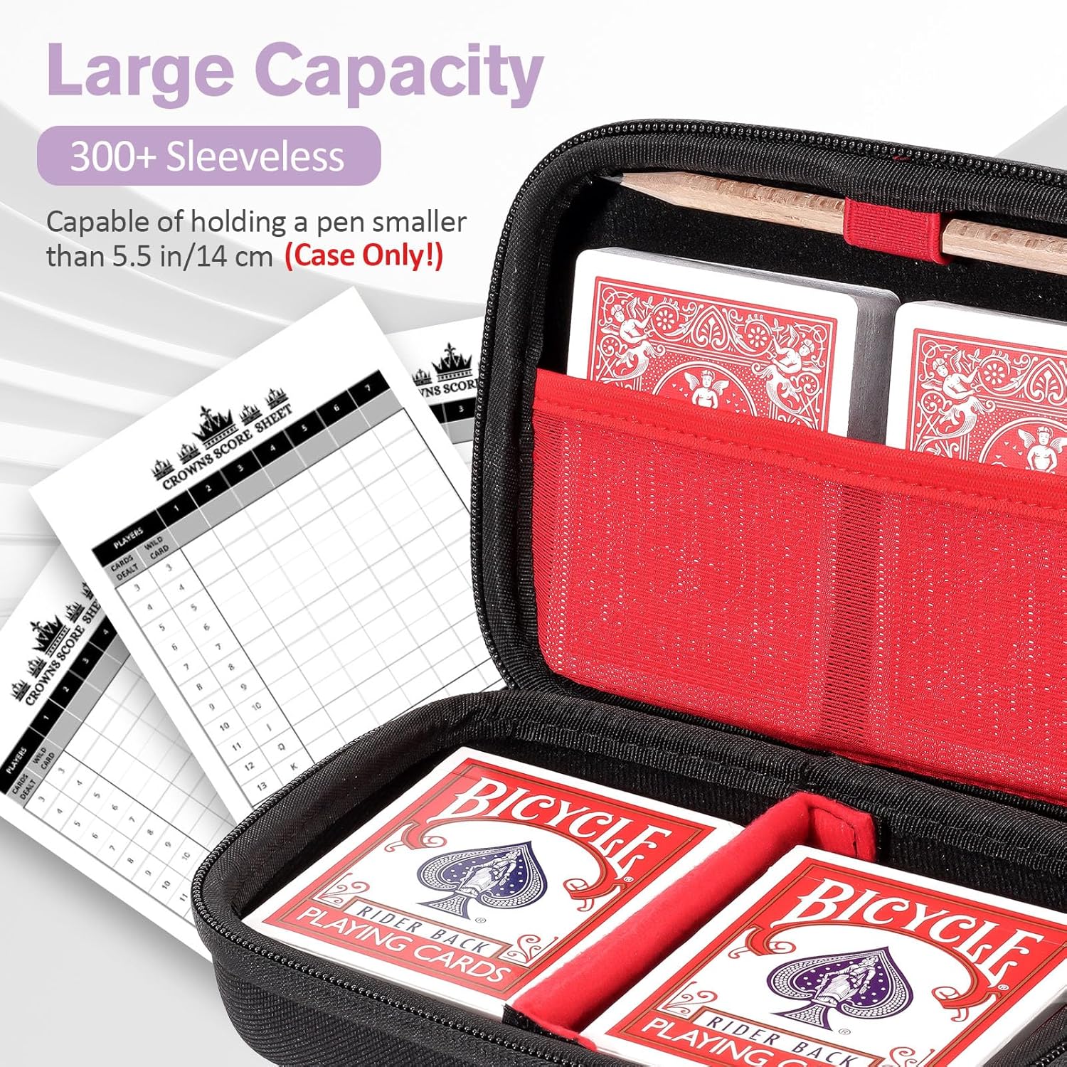 ProCase Hard Card Game Carrying Case - Black