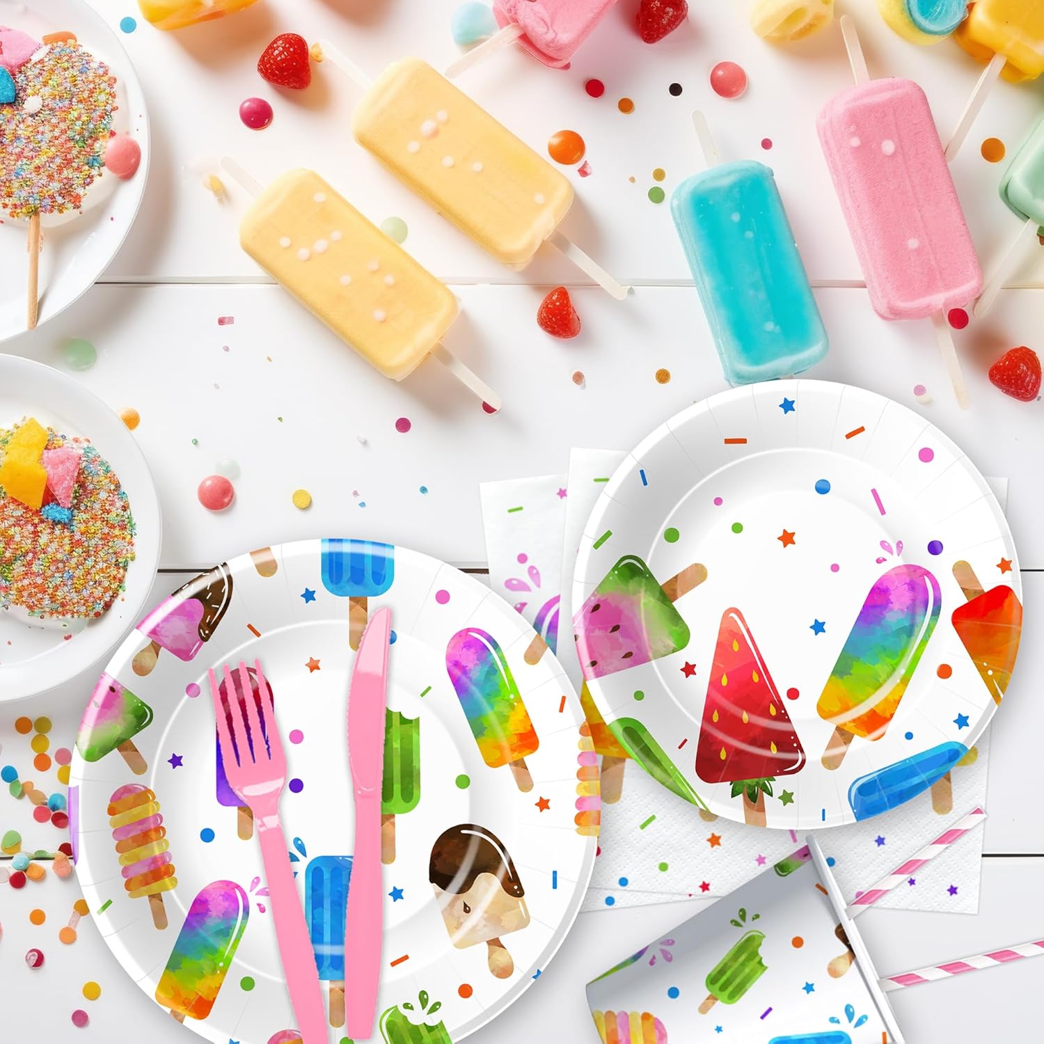 Popsicle Party Decorations for 24 Guests