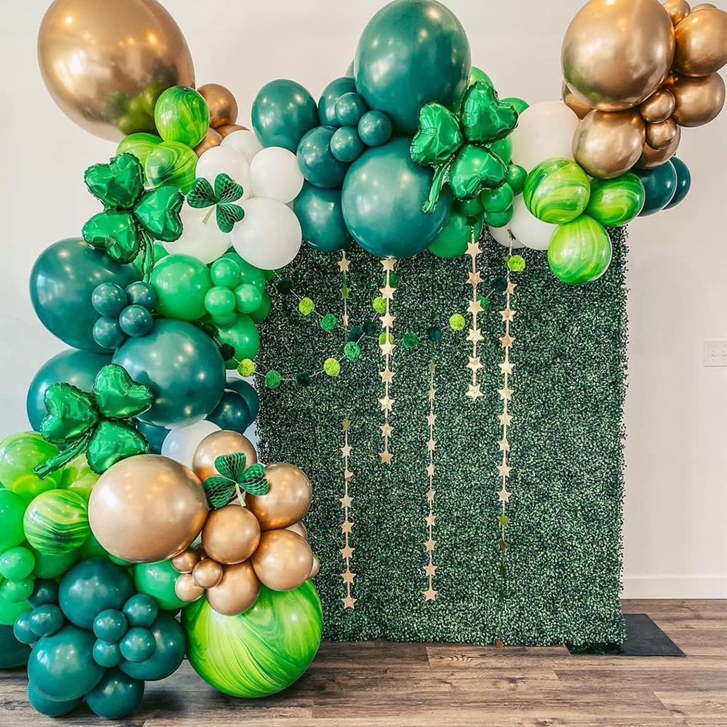 Zesliwy 100pc 12 Inch Green Latex Balloons Set