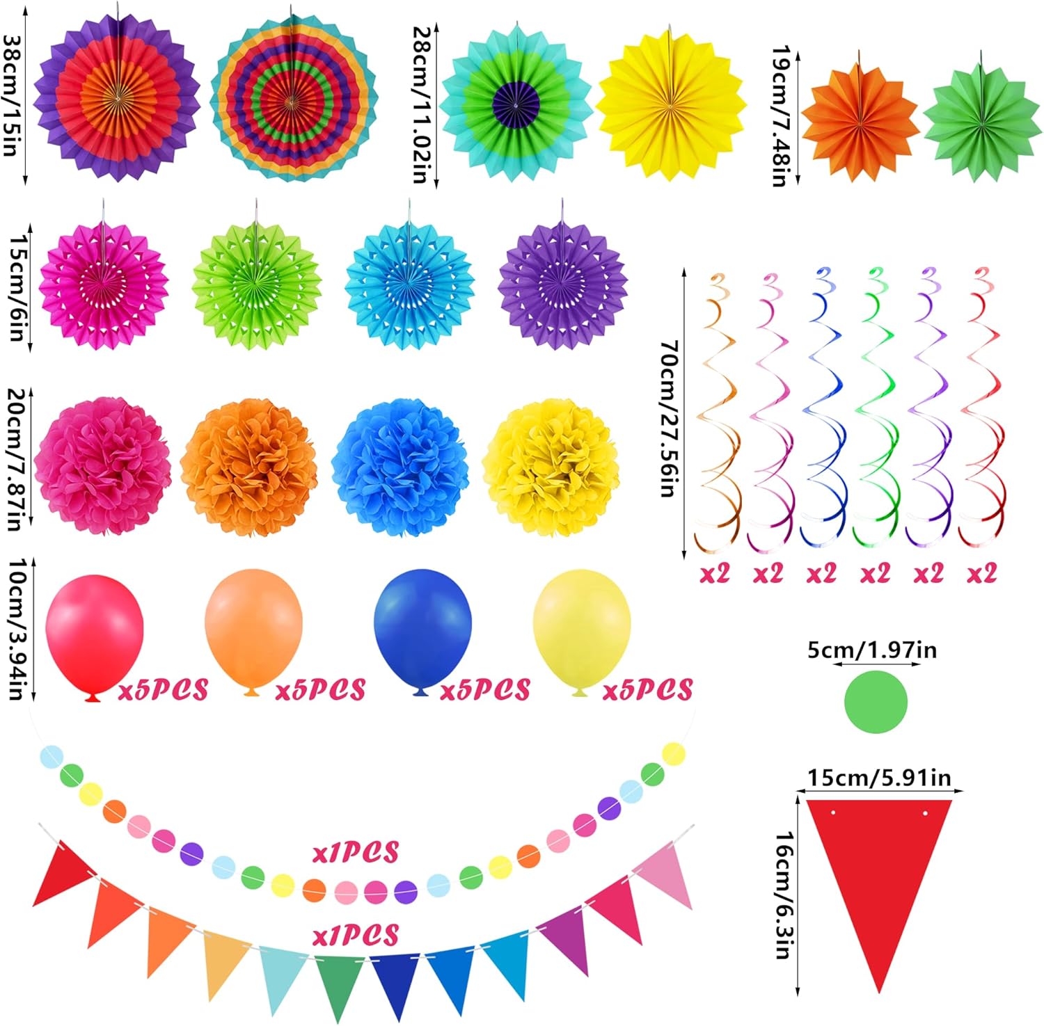 48 Piece Cinco De Mayo Fiesta Decorations