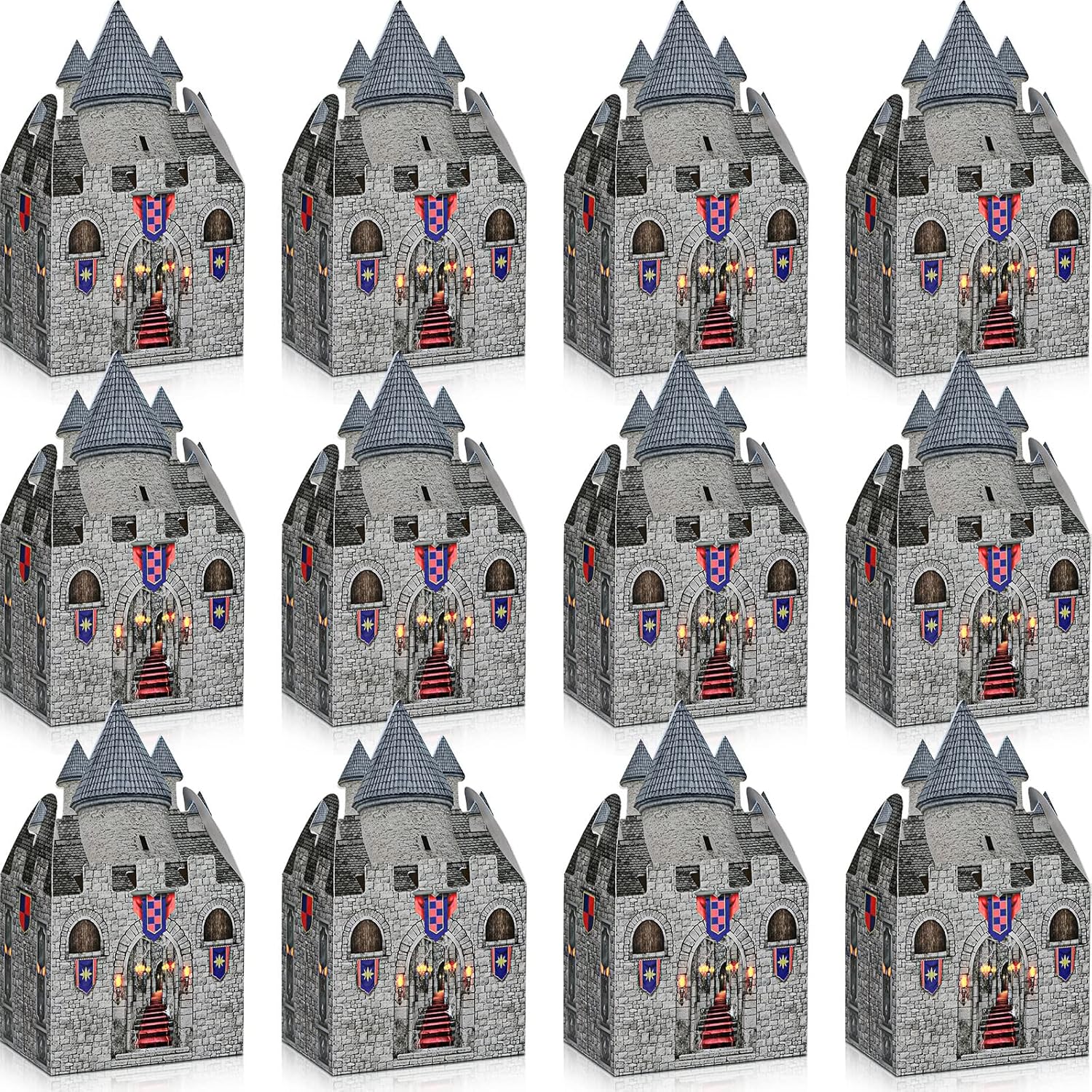 TaoBary Medieval Castle Box Halloween Party Supplies 16 Pieces