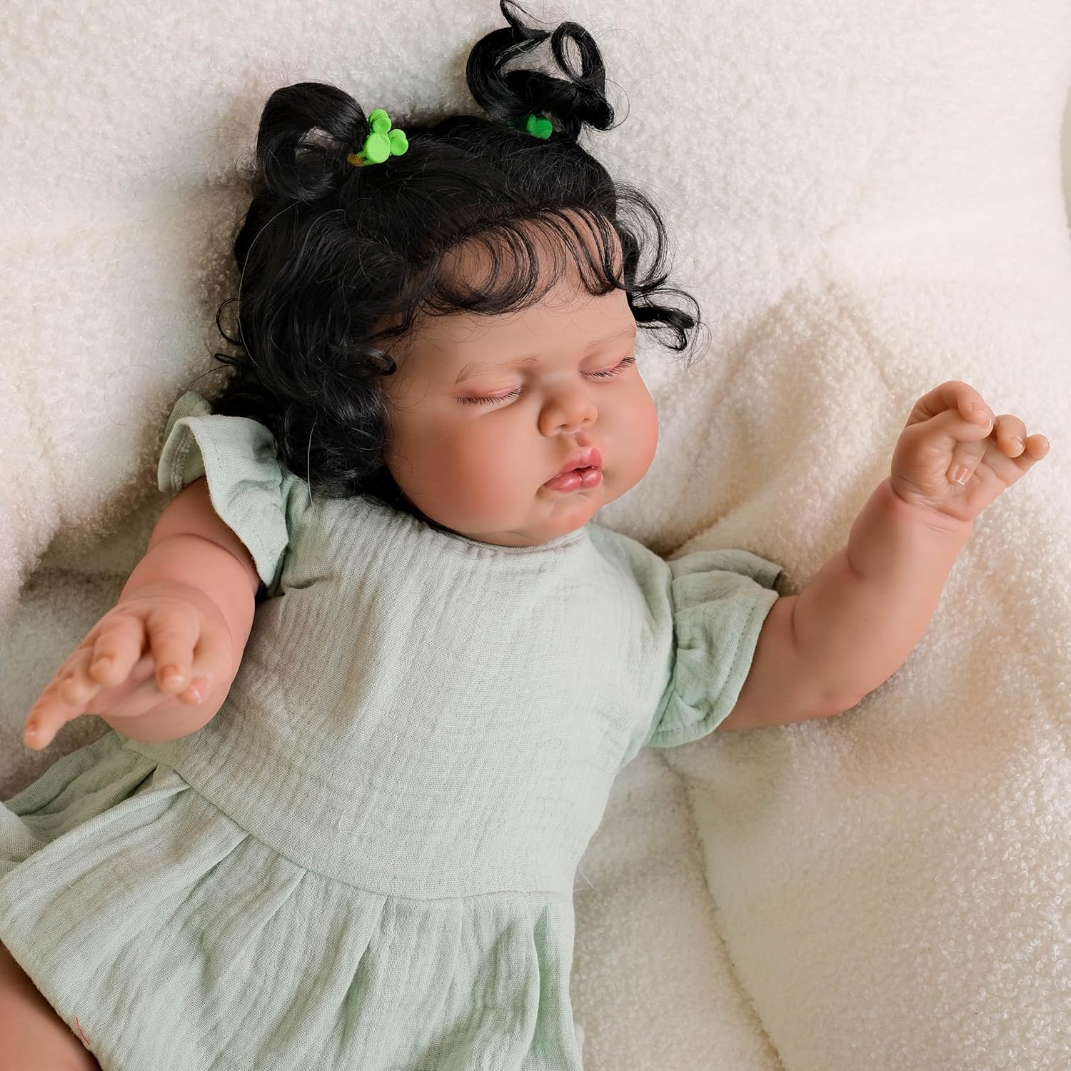Real Life Reborn Baby Doll 24 Inch Black Girl