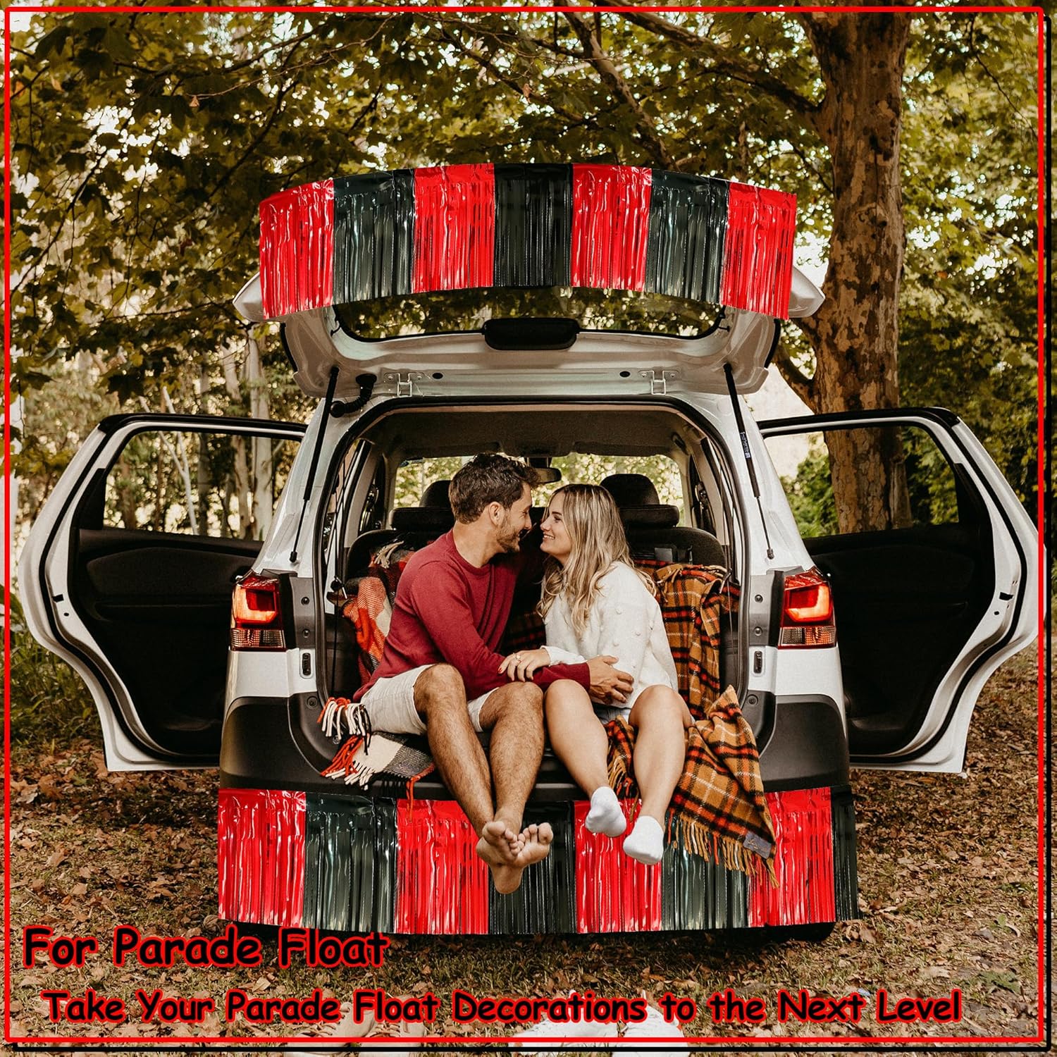 4 Pack Tinsel Streamers for Parade Floats and Decor