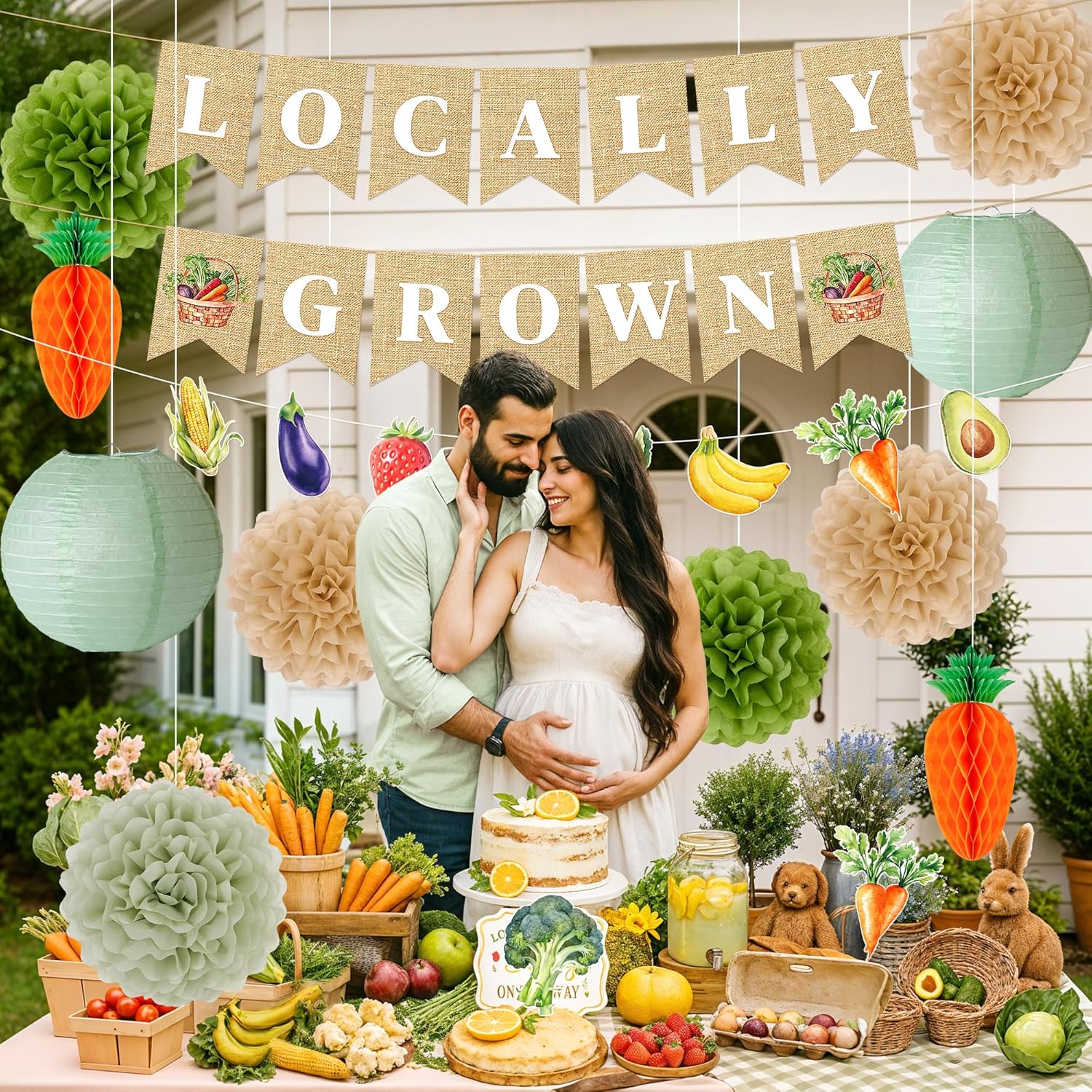 Kriyokiaa Farmers Market Baby Shower Decor Kit 12PCS