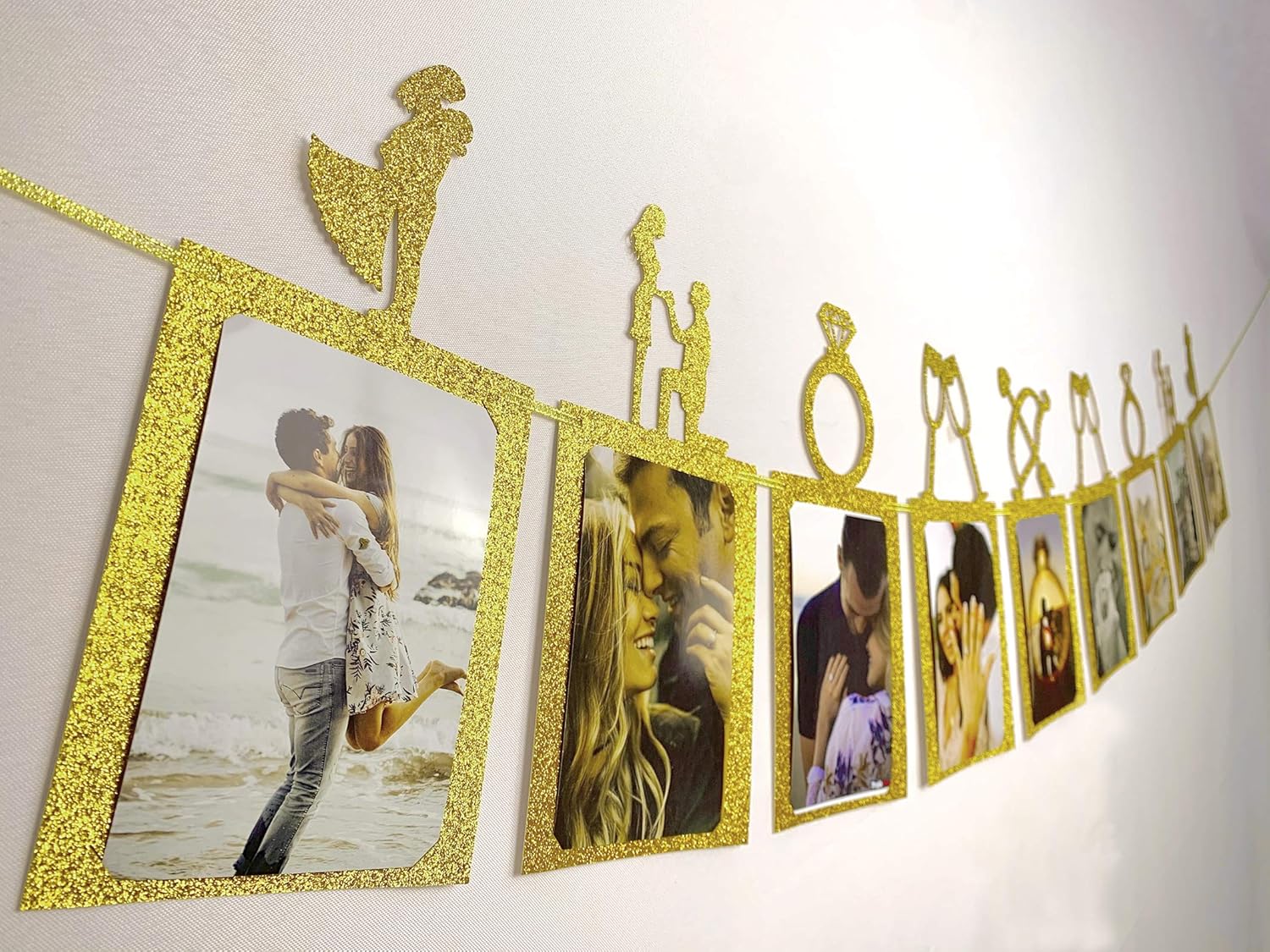 Romantic Wedding Decor Banners with Photo Frames