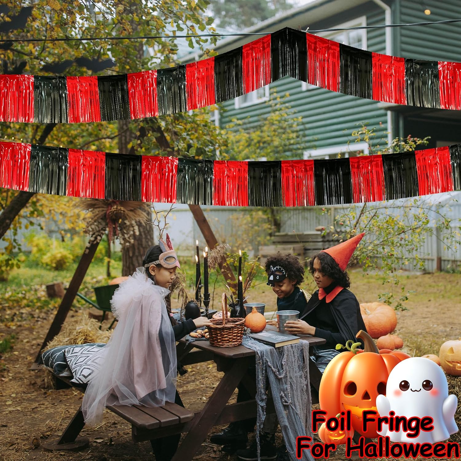 4 Pack Tinsel Streamers for Parade Floats and Decor