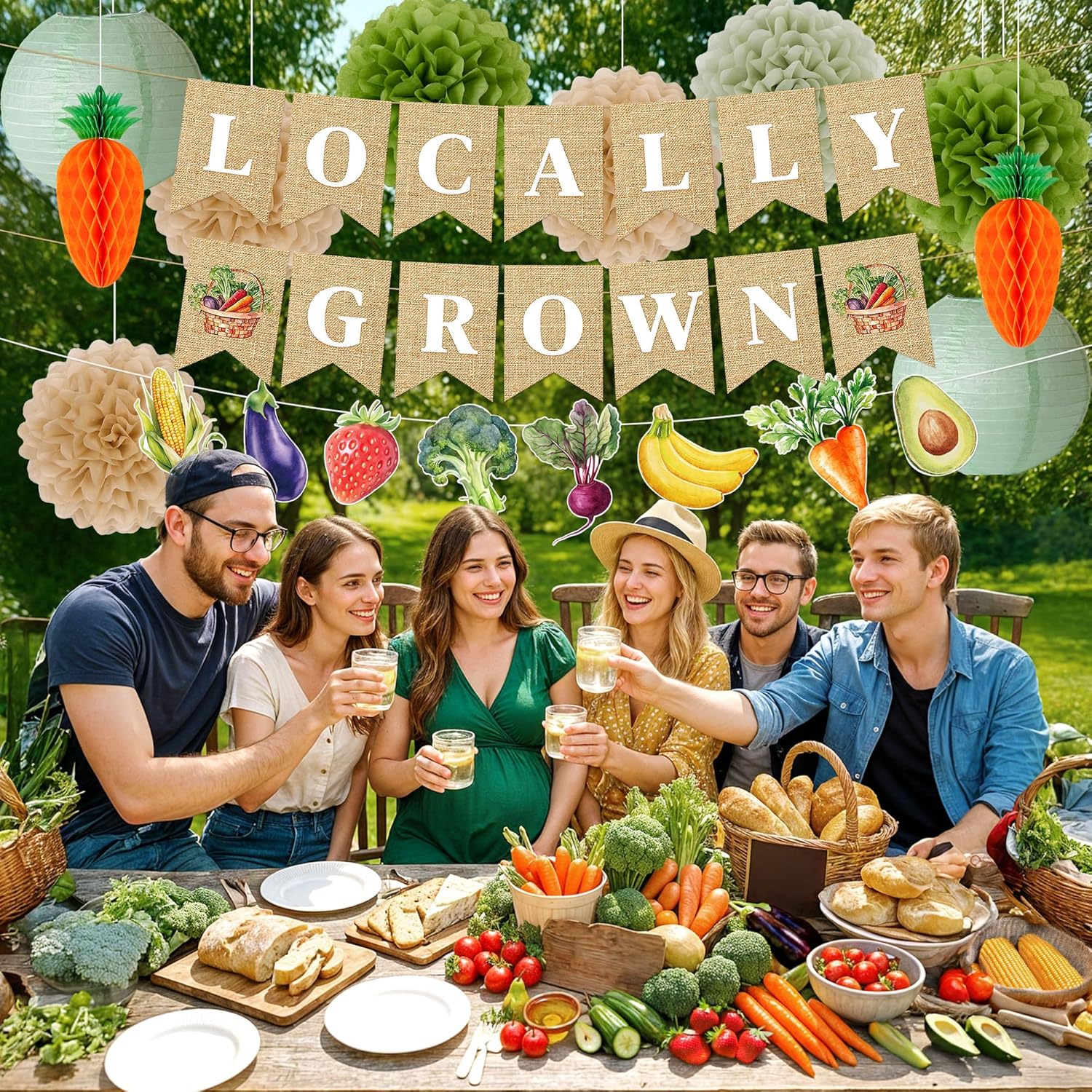 Kriyokiaa Farmers Market Baby Shower Decor Kit 12PCS