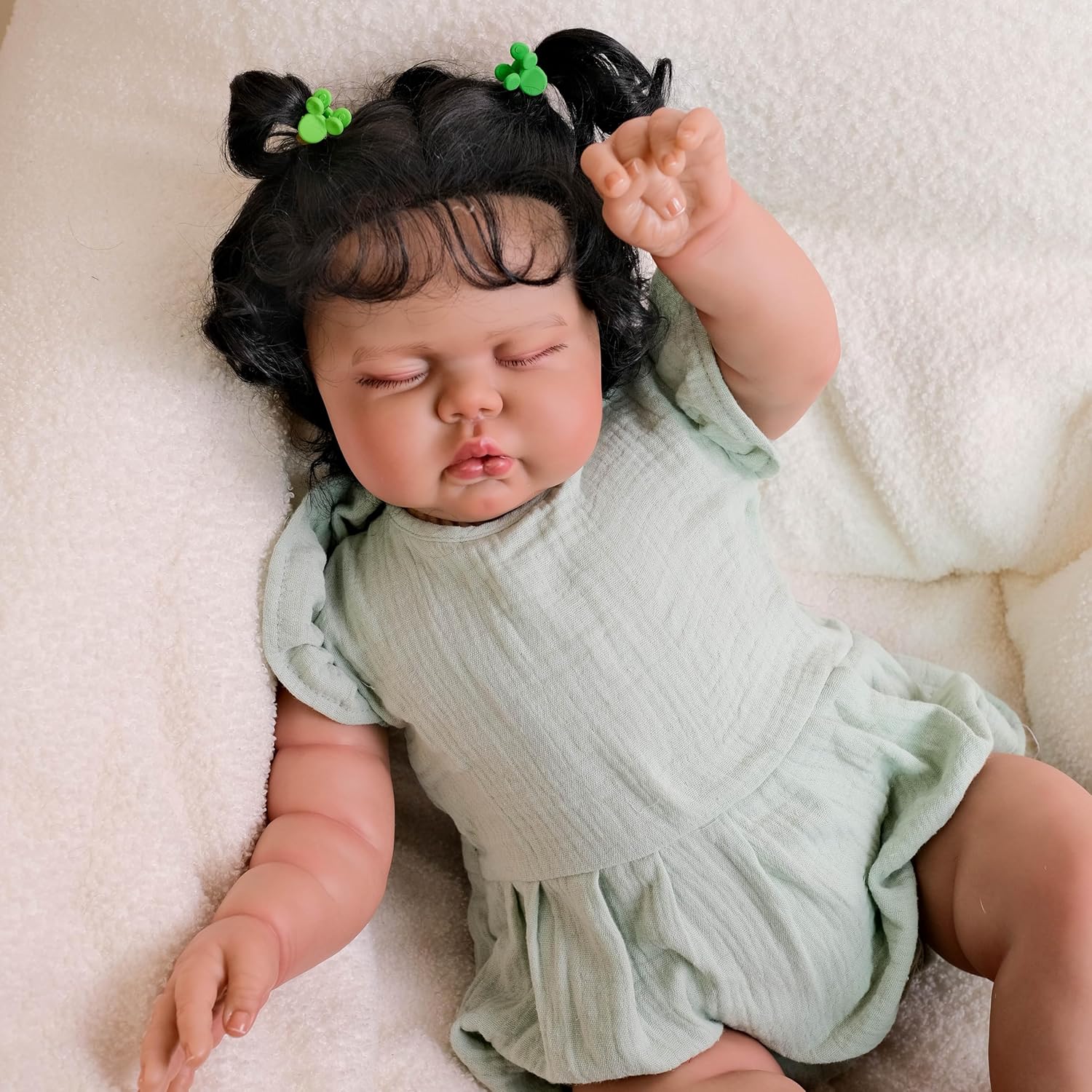 Real Life Reborn Baby Doll 24 Inch Black Girl