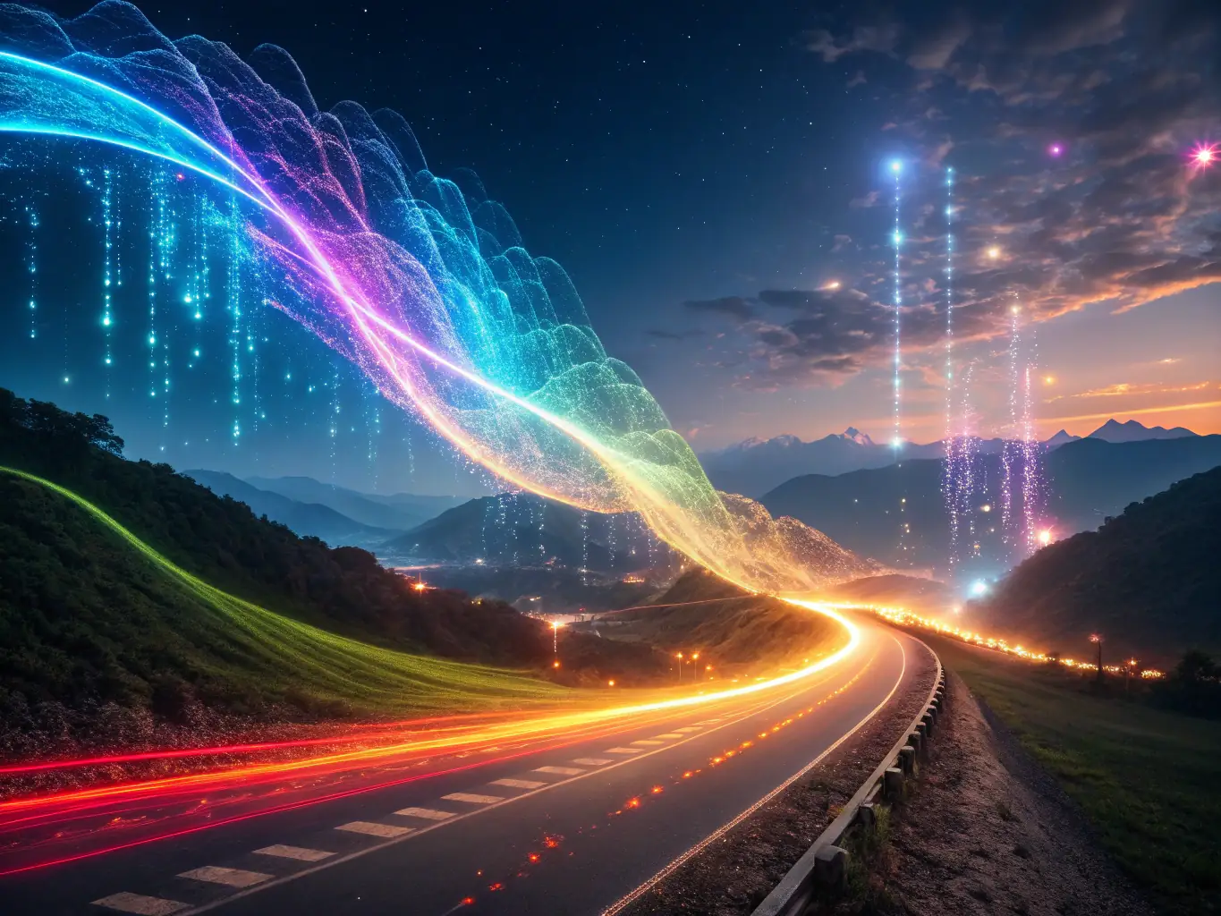 An image depicting AI technology in action, with data analytics and machine learning visuals, highlighting the power of AI-driven insights.